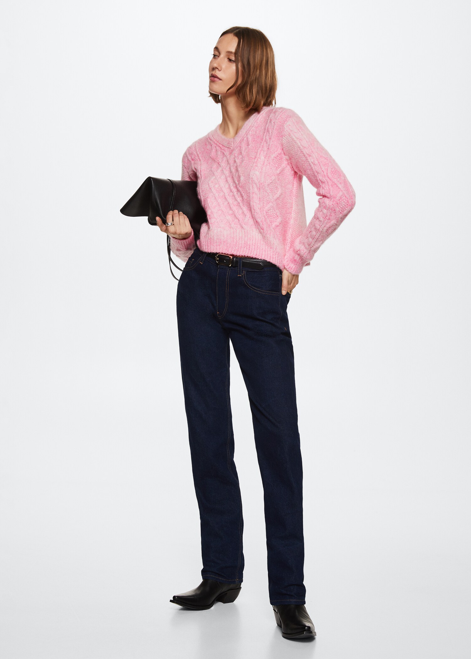 Knitted braided sweater - General plane