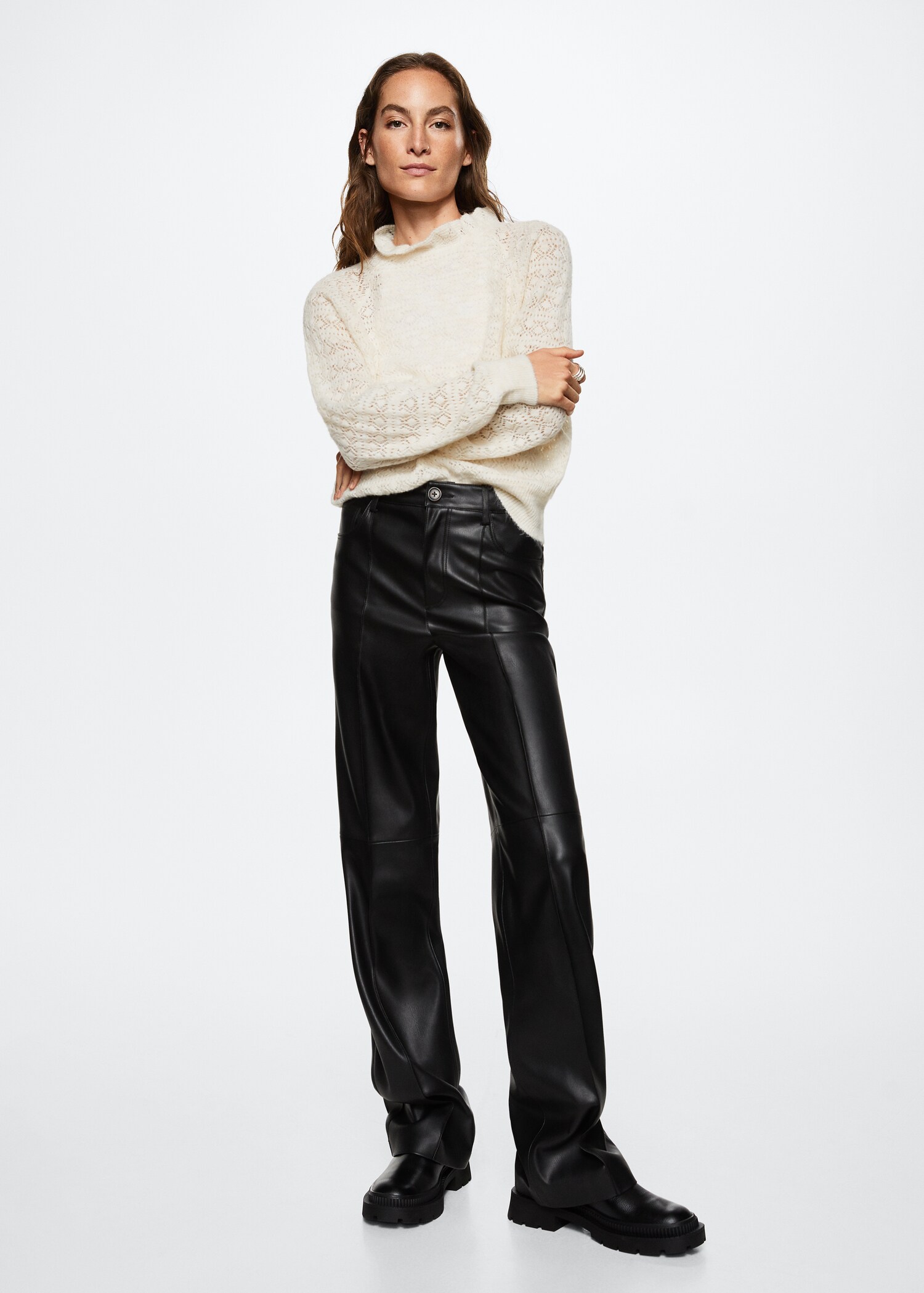 Openwork knit sweater - General plane