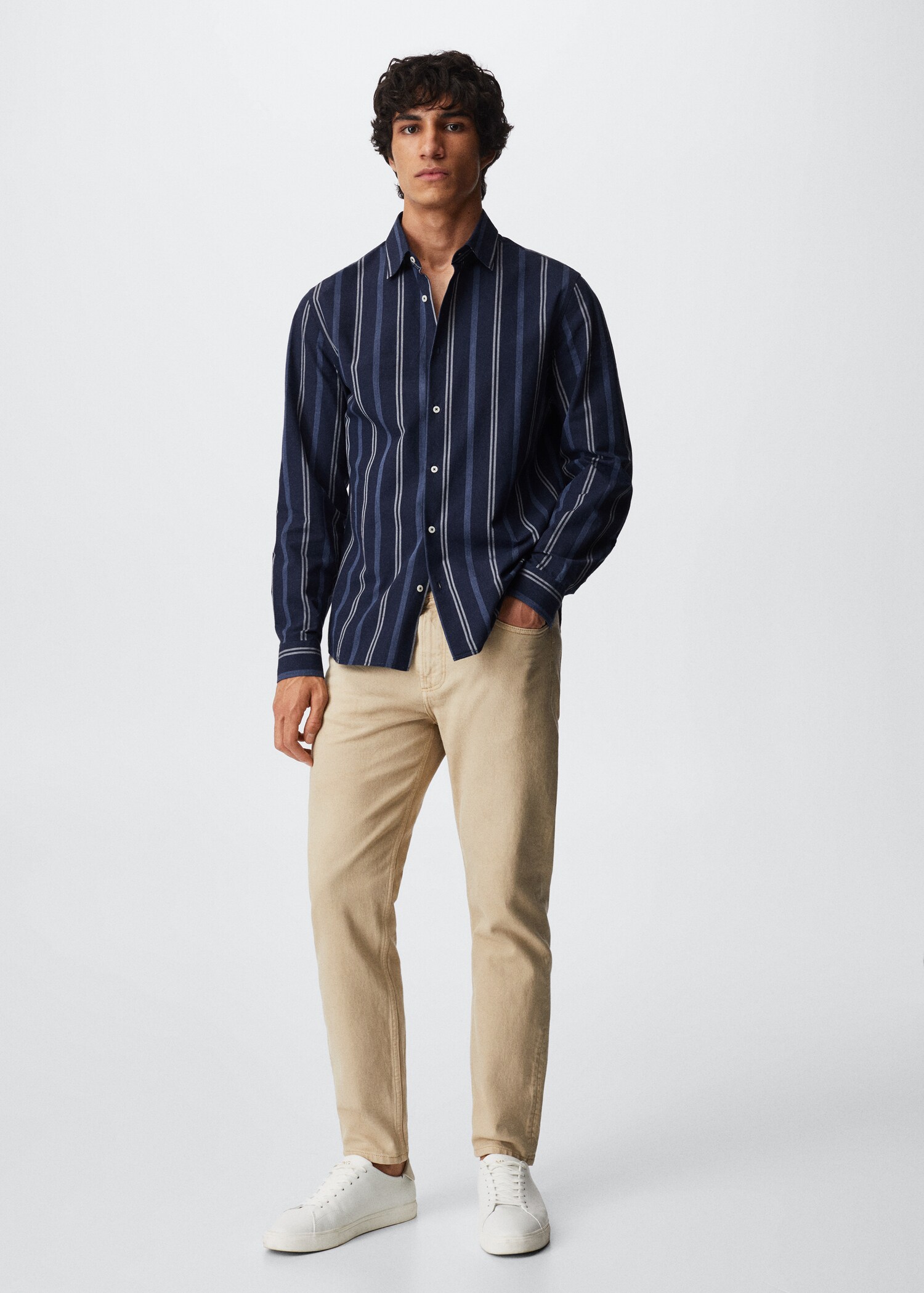 Striped cotton shirt - General plane