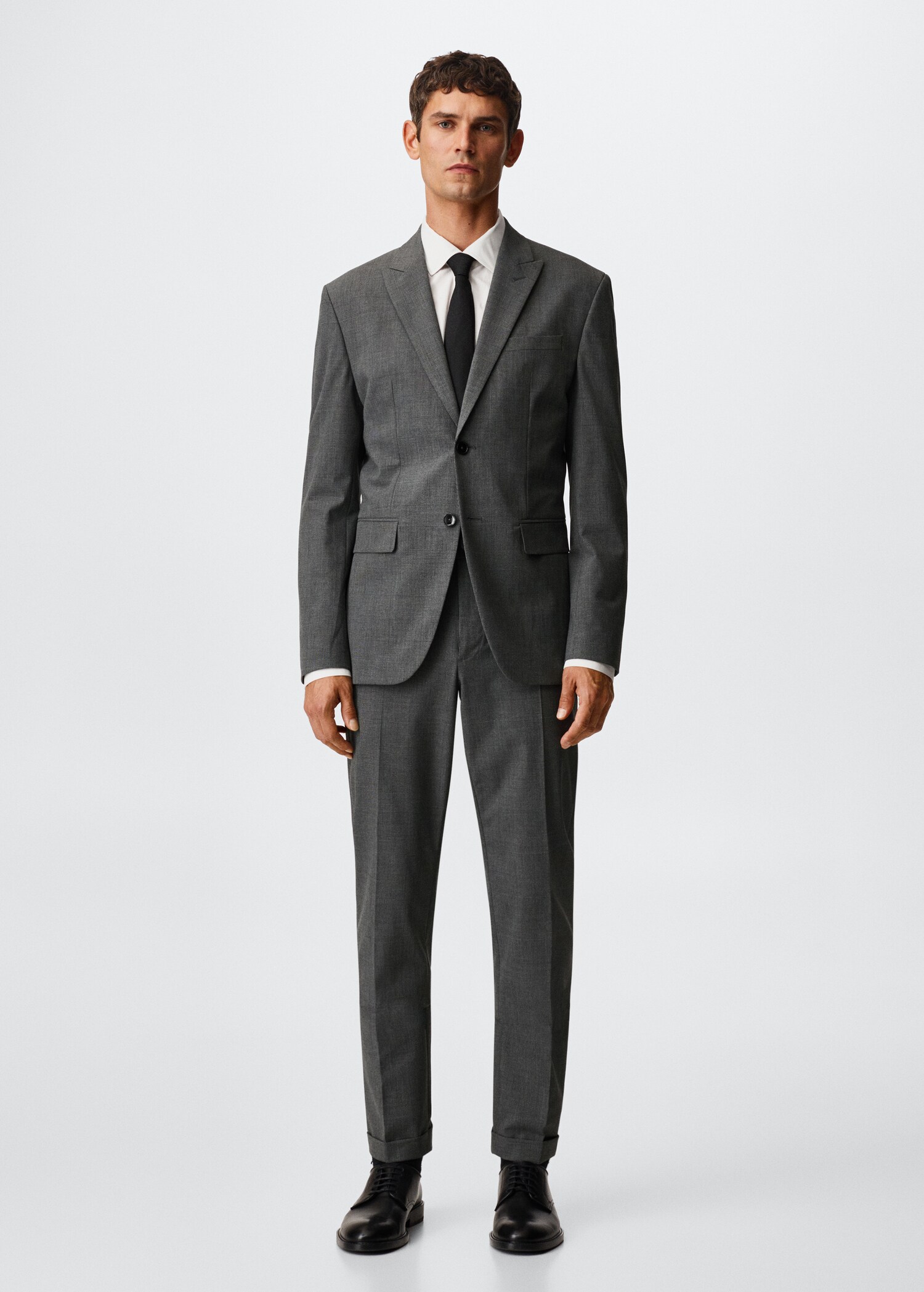 Костюмные брюки slim fit в клетку - Общий план
