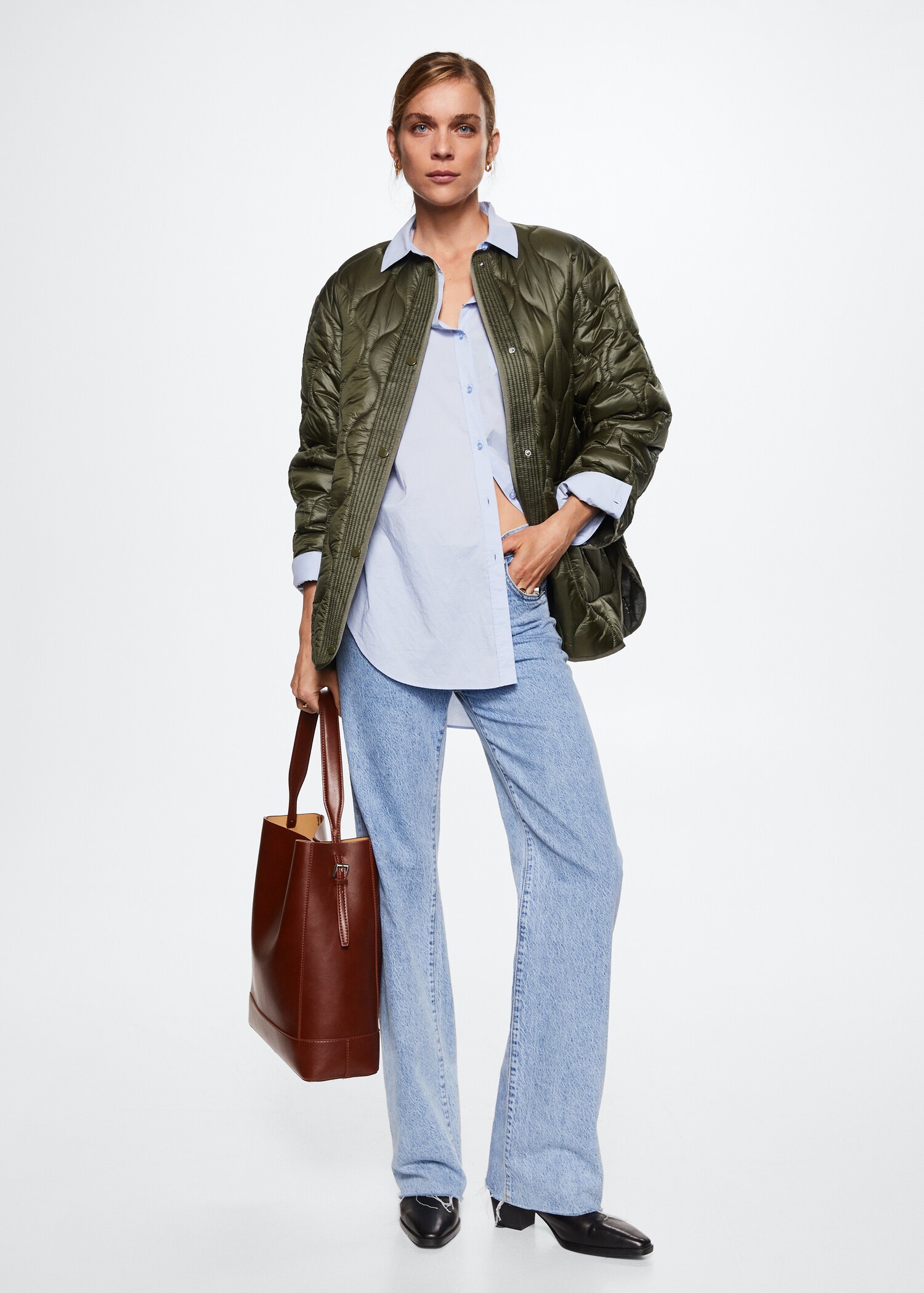 Anorak acolchado oversize - Plano general