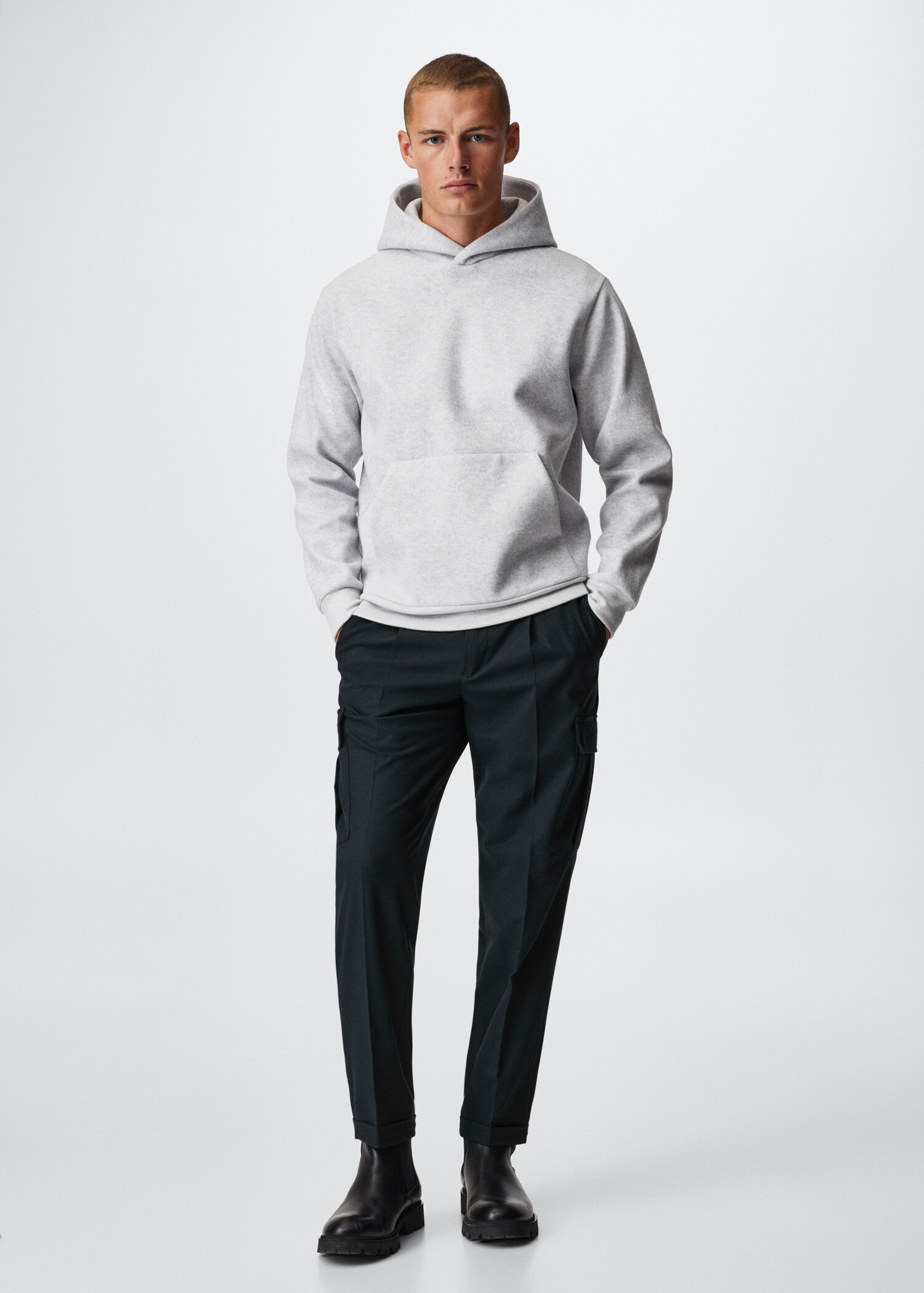 Cotton cargo trousers - General plane