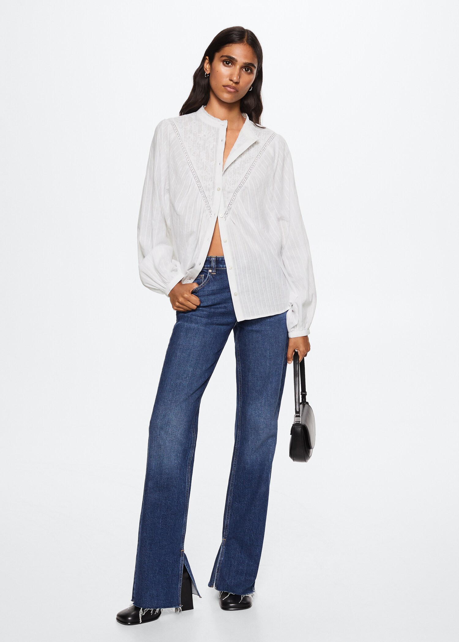 Blusa algodón bordados - Plano general