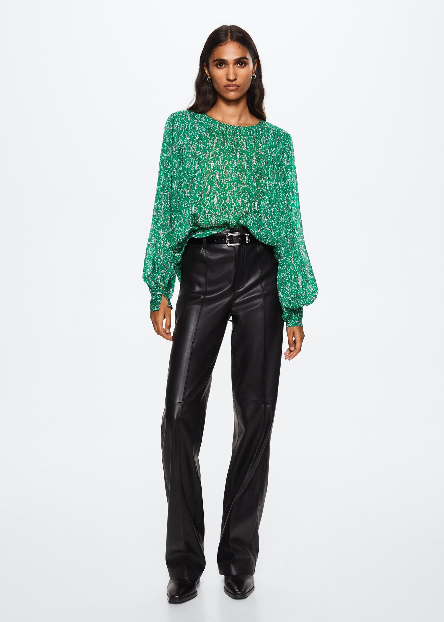 Floral print blouse - General plane