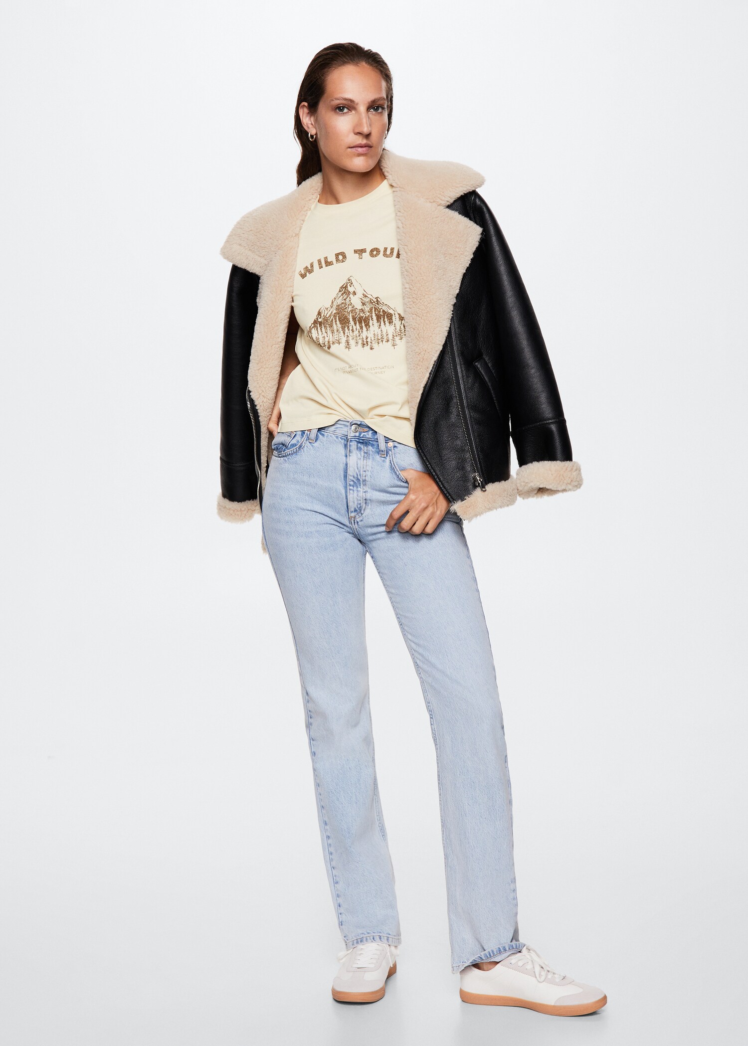 Printed message T-shirt - General plane