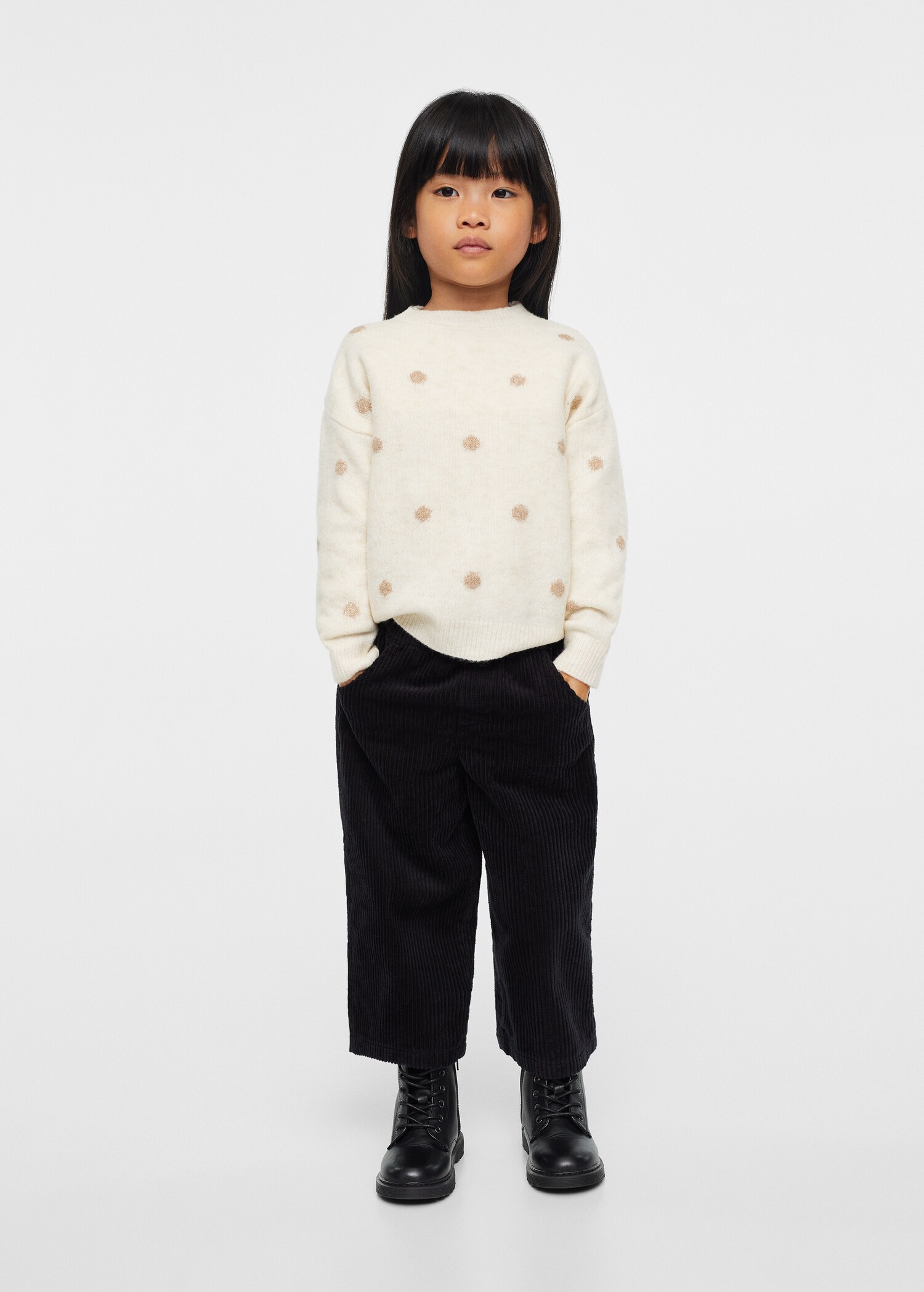 Polka dots knit dress - General plane