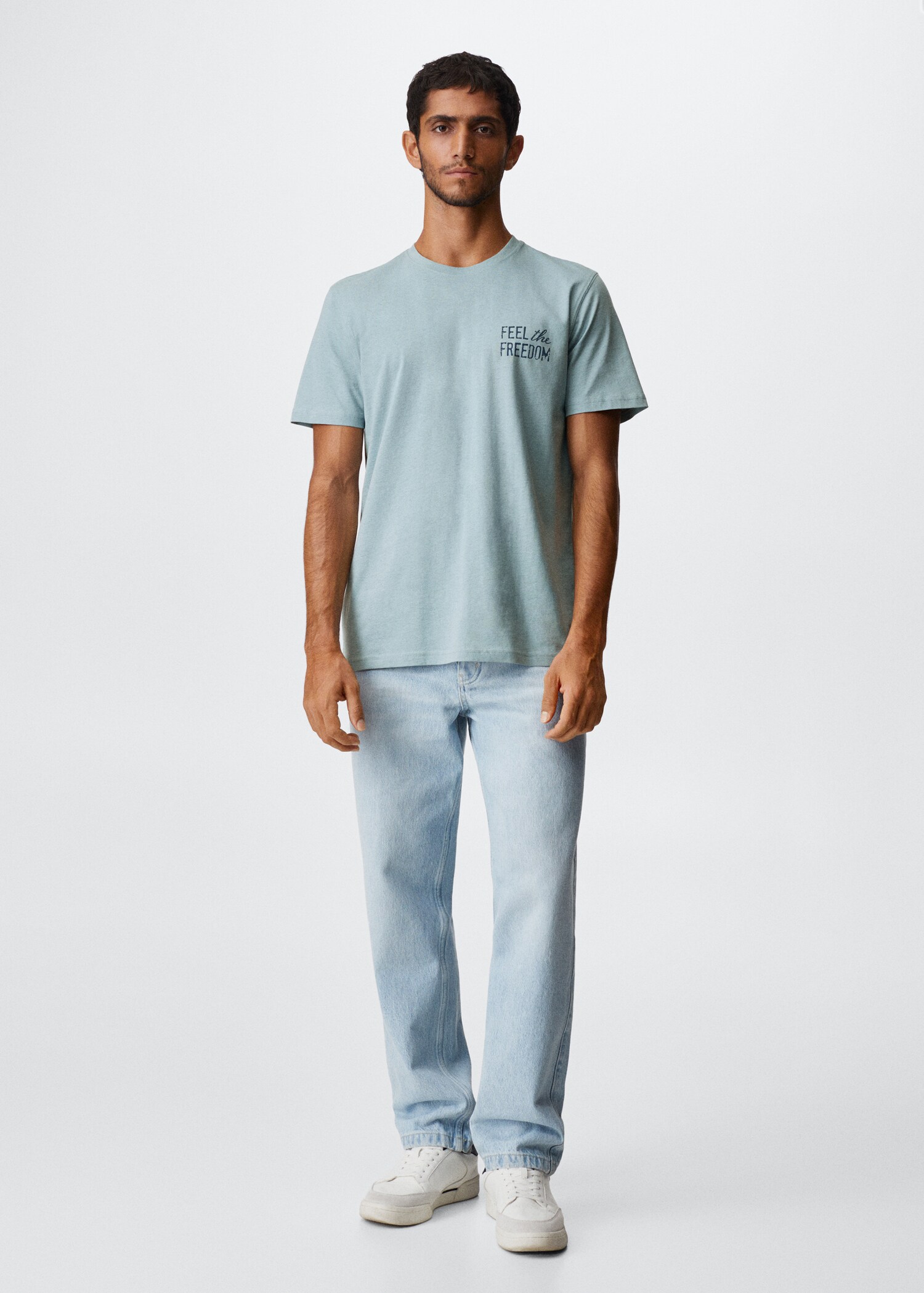 Printed cotton-blend T-shirt - General plane