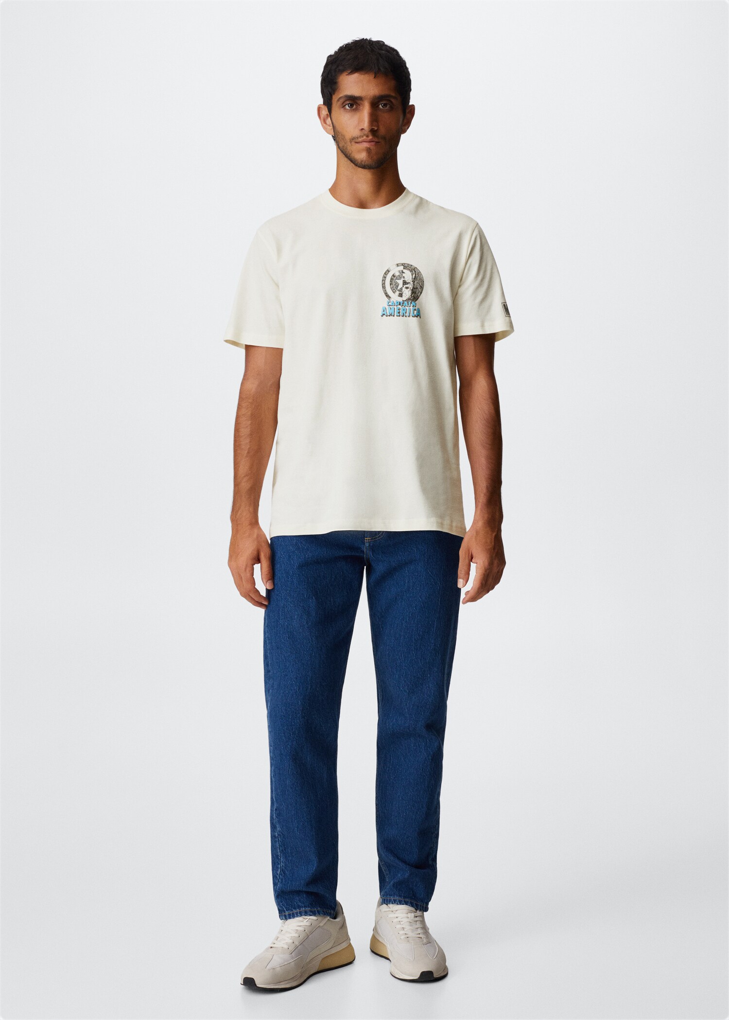 Marvel katoenen T-shirt - Overzichtstekening