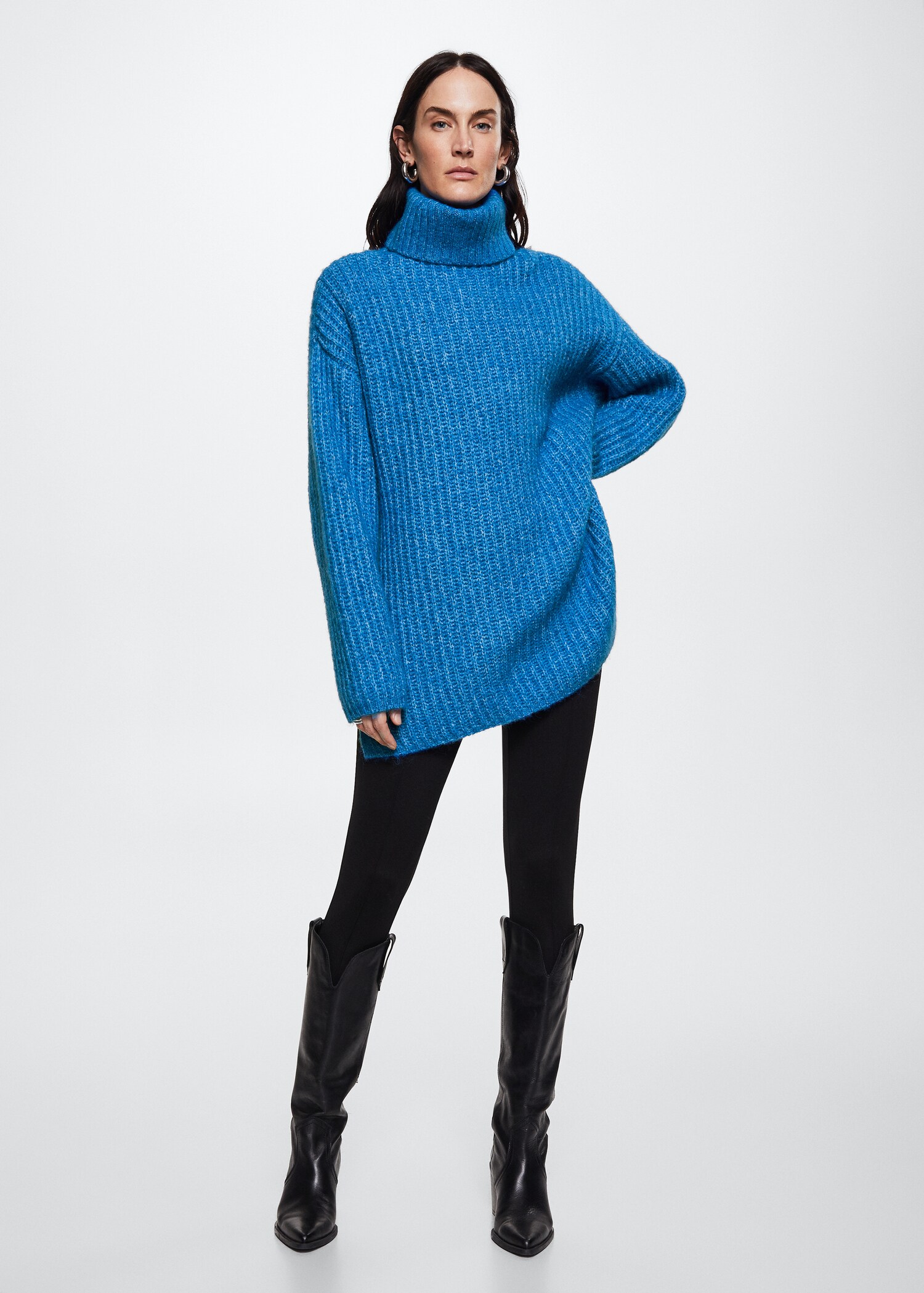 Oversized perkins neck sweater - General plane