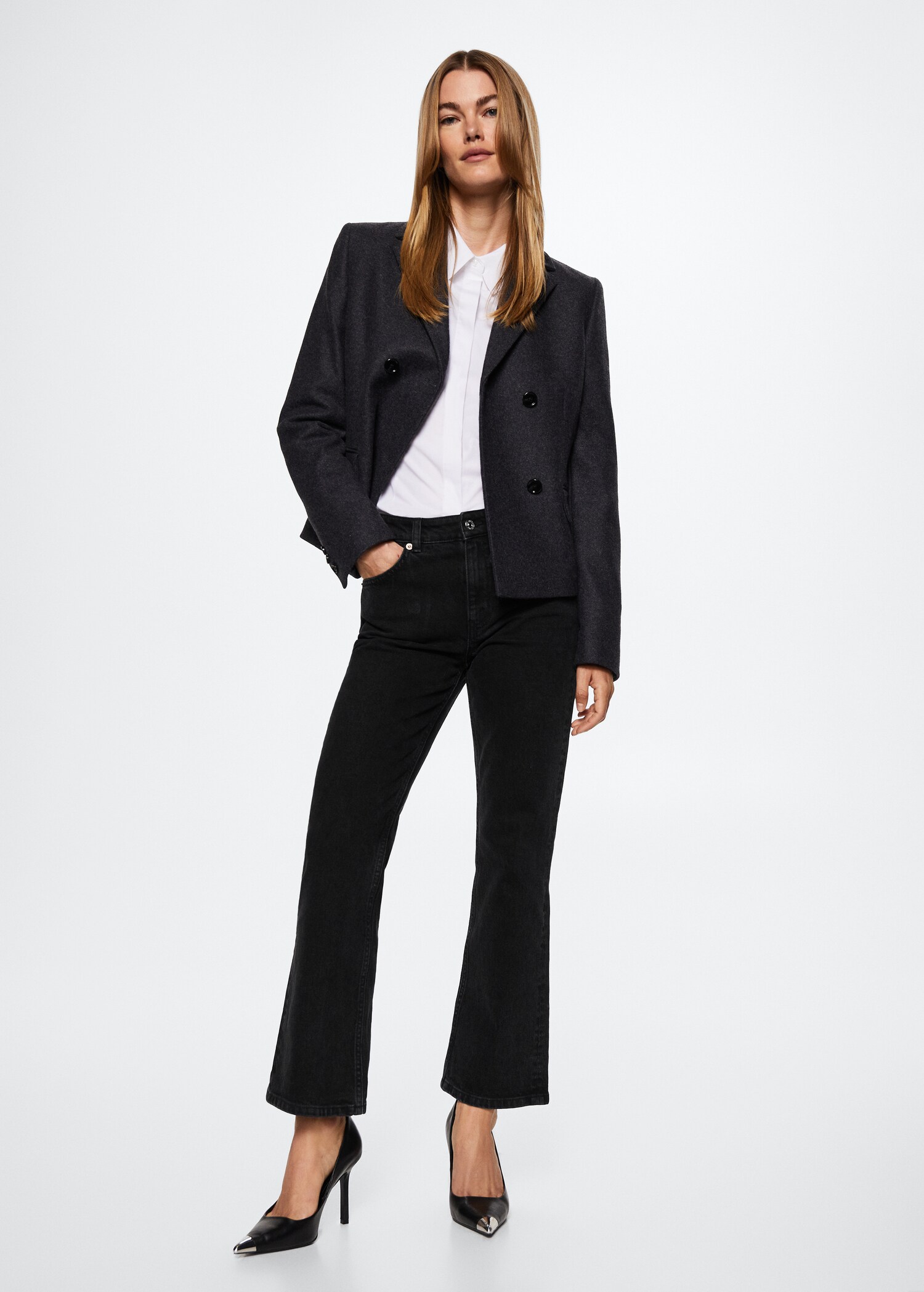 Jeans flare taille normale - Plan général