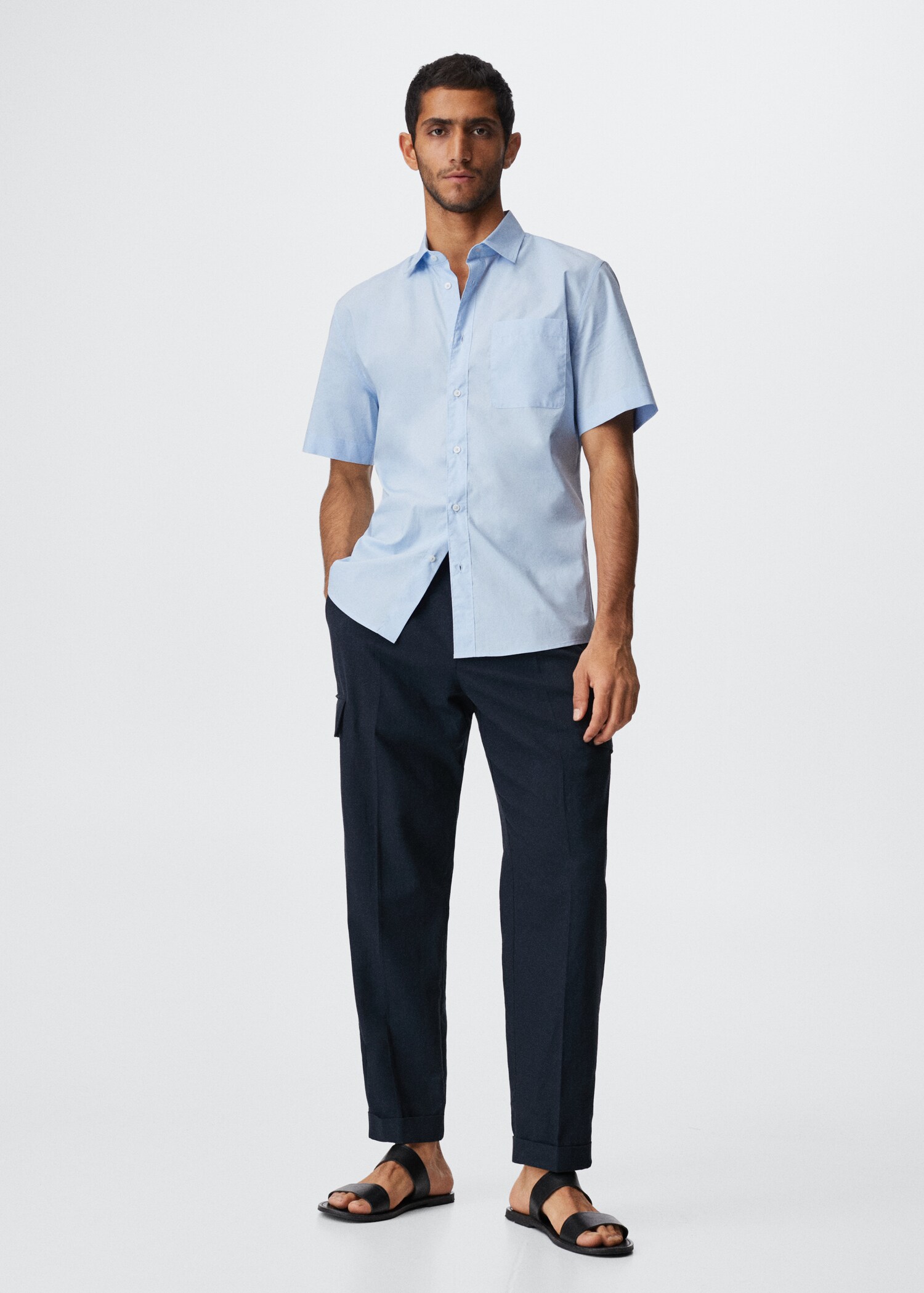 Short sleeved cotton shirt - General plane