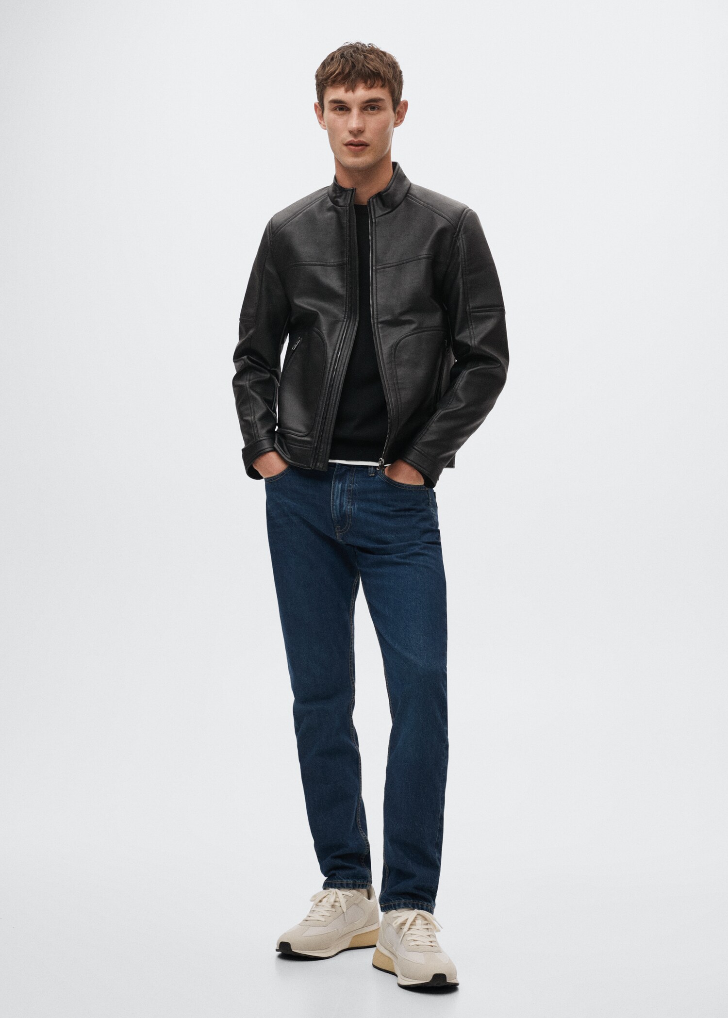 Faux-leather jacket - General plane