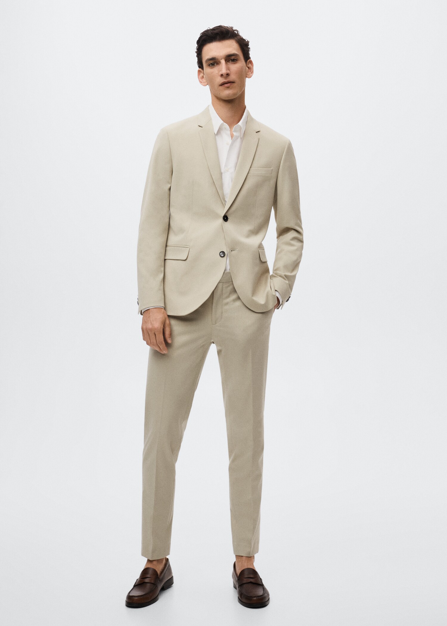 Veste de costume super slim fit - Plan général