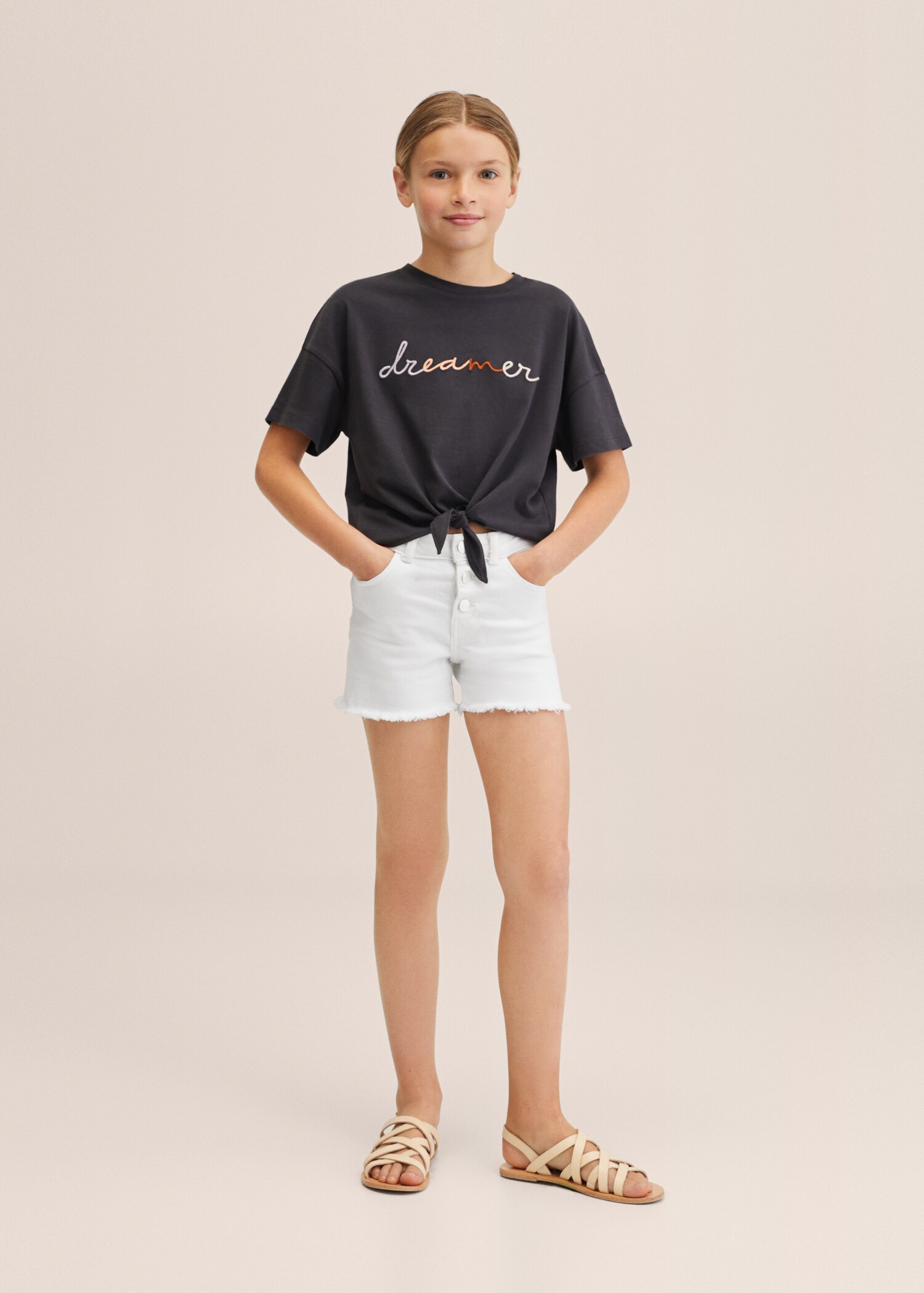 Camiseta estampada lazo - Plano general