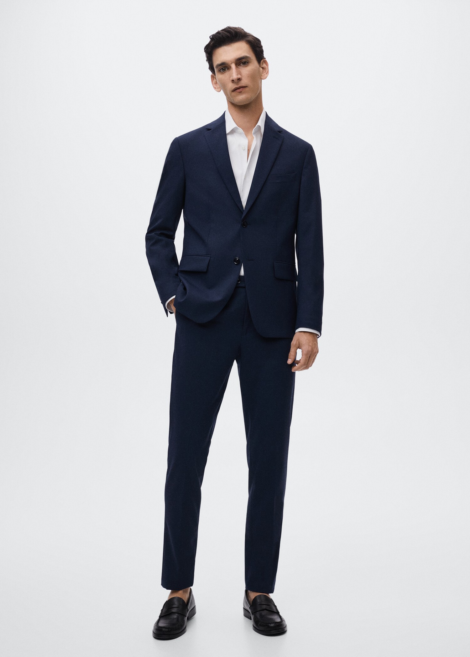 Chemise costume slim fit coton - Plan général