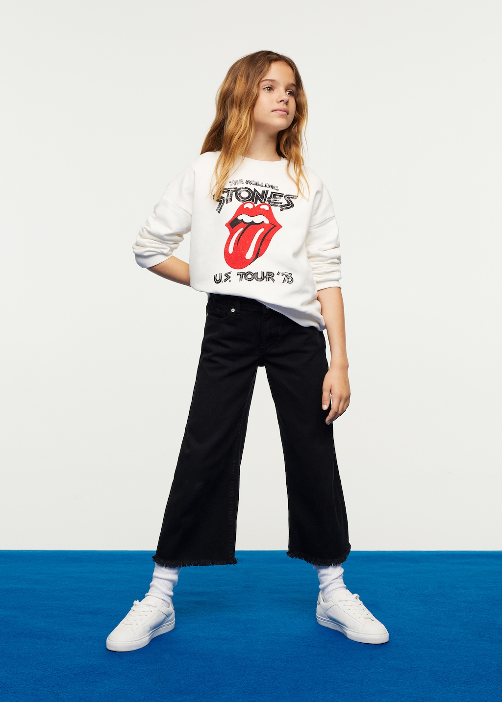 Mango rolling stones sweatshirt hotsell