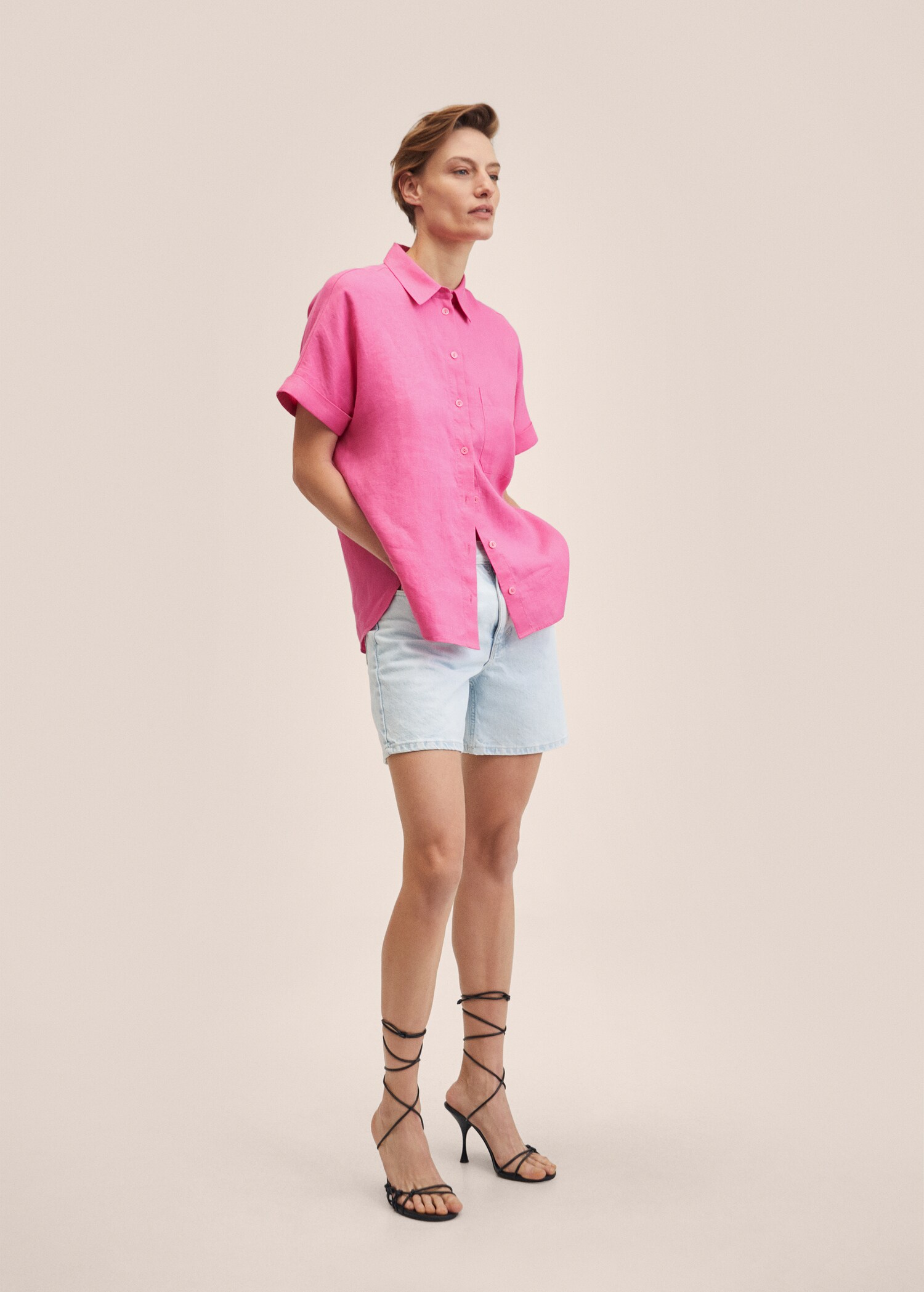 Linen 100% shirt - General plane