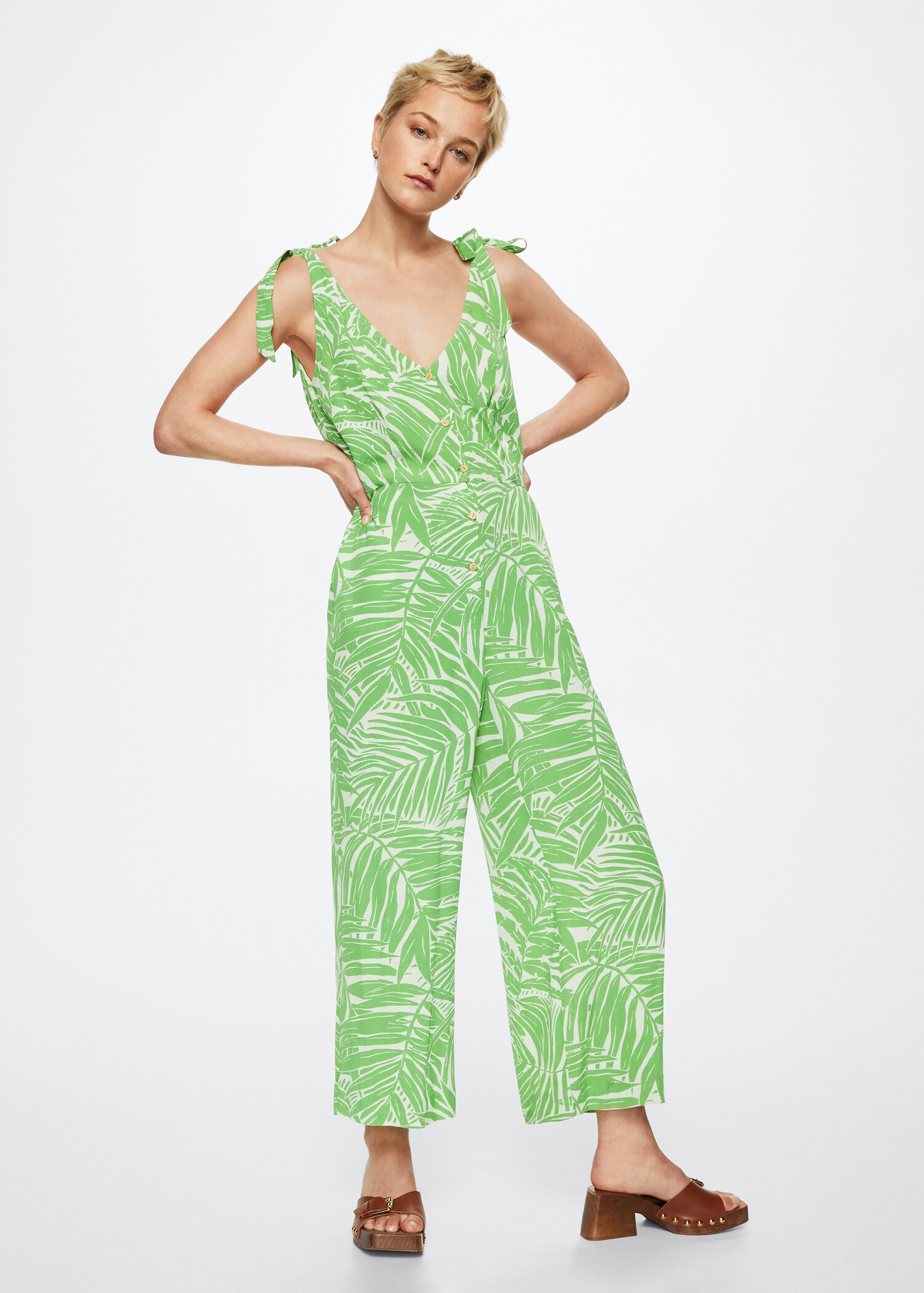 Fluid printed jumpsuit - General plane