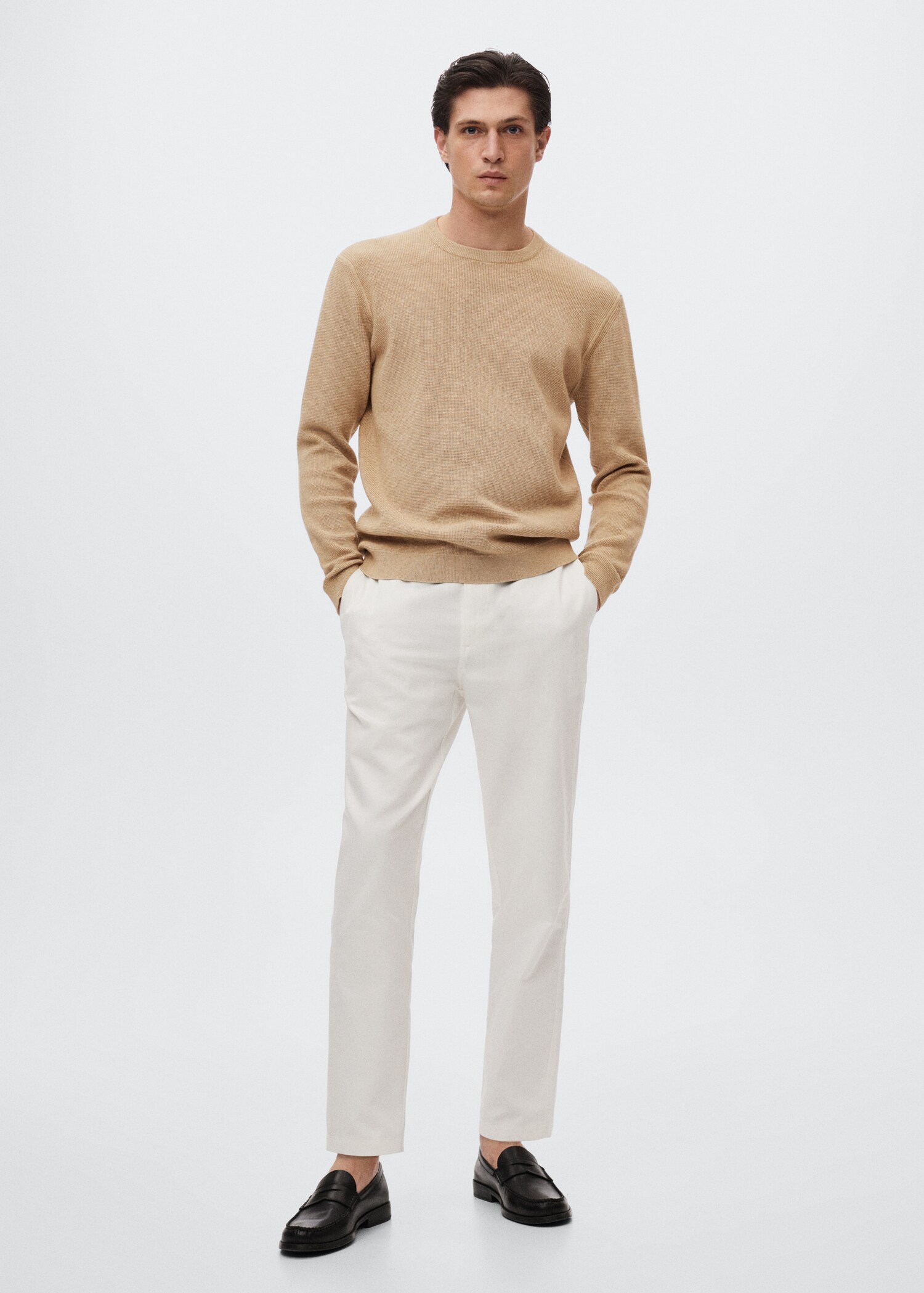 Pull-over coton structuré - Plan général