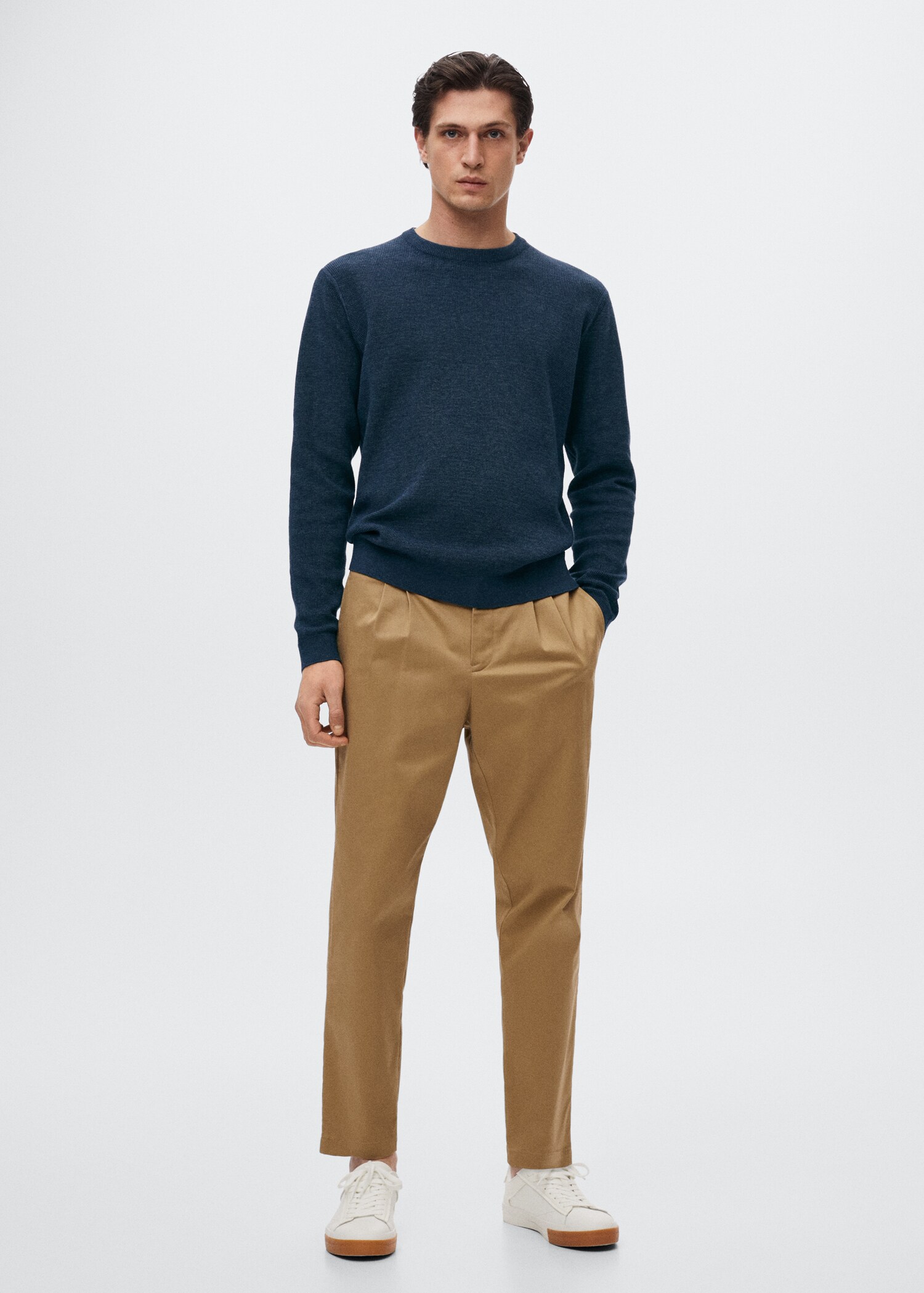 Pull-over coton structuré - Plan général