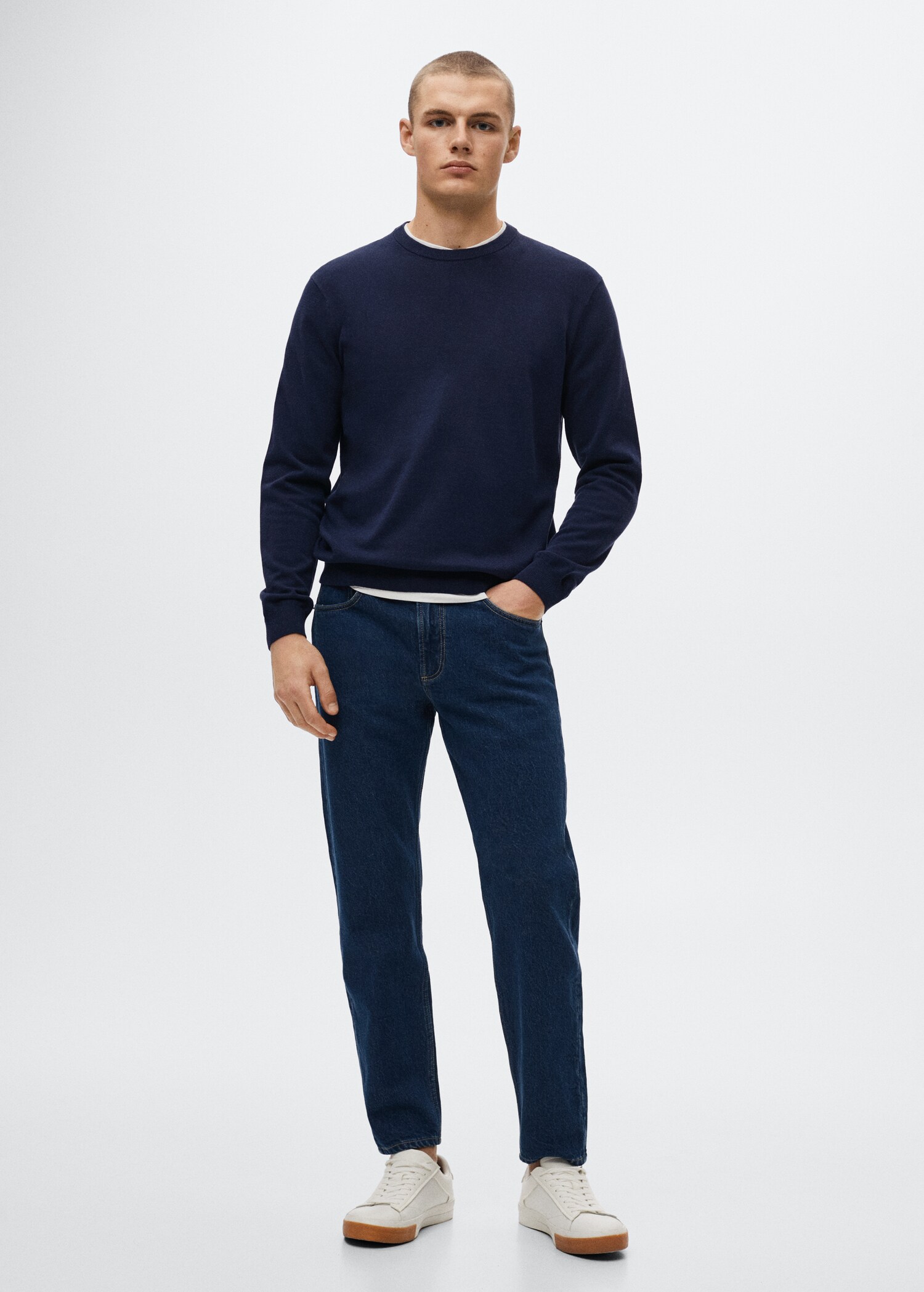 Pull-over fin coton - Plan général