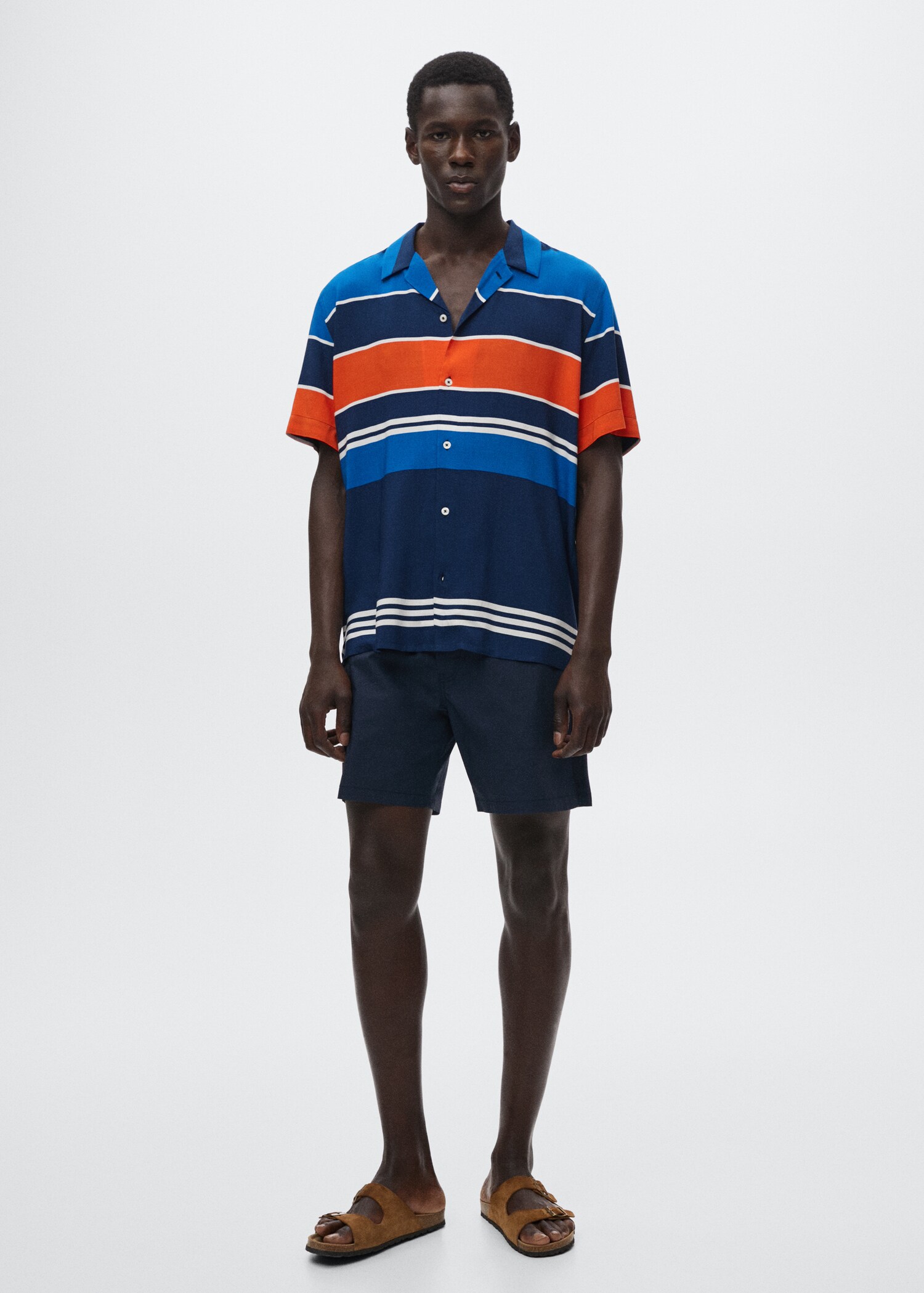 Striped flowy shirt - General plane