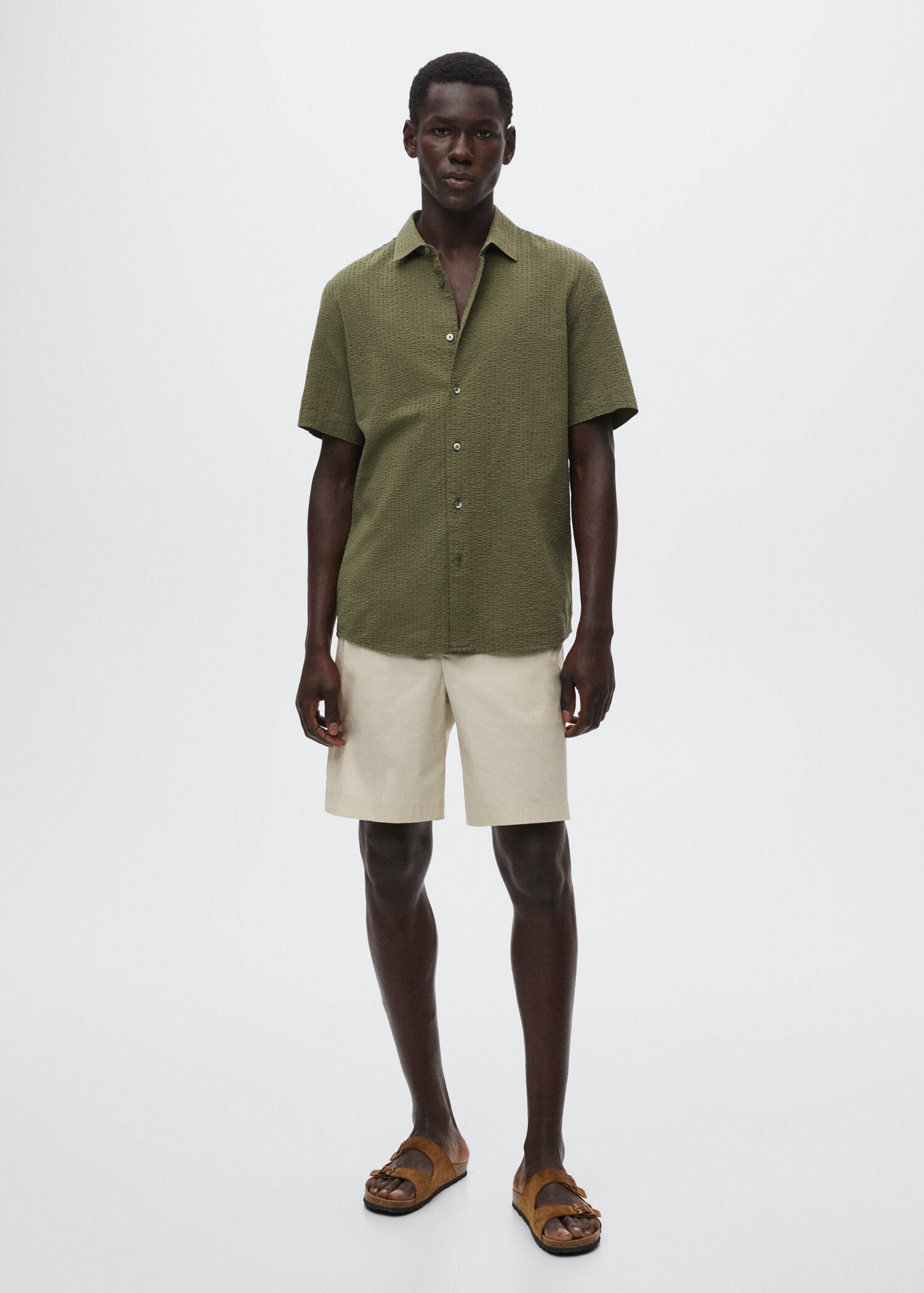 Camisa algodón seersucker - Plano general