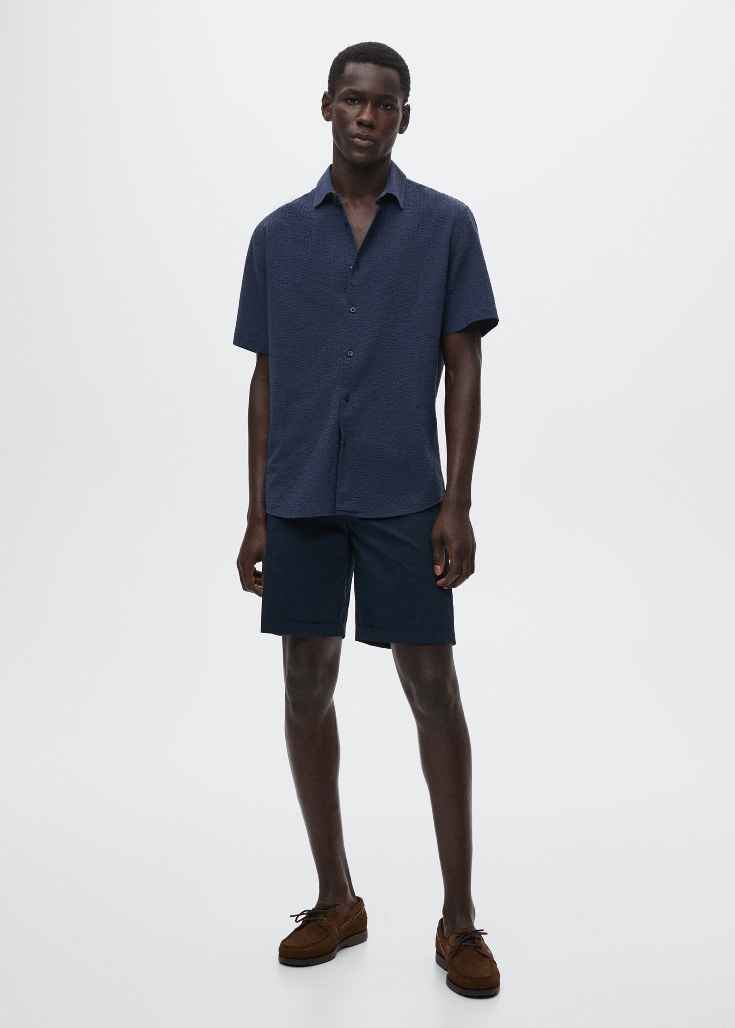 Camisa algodón seersucker - Plano general