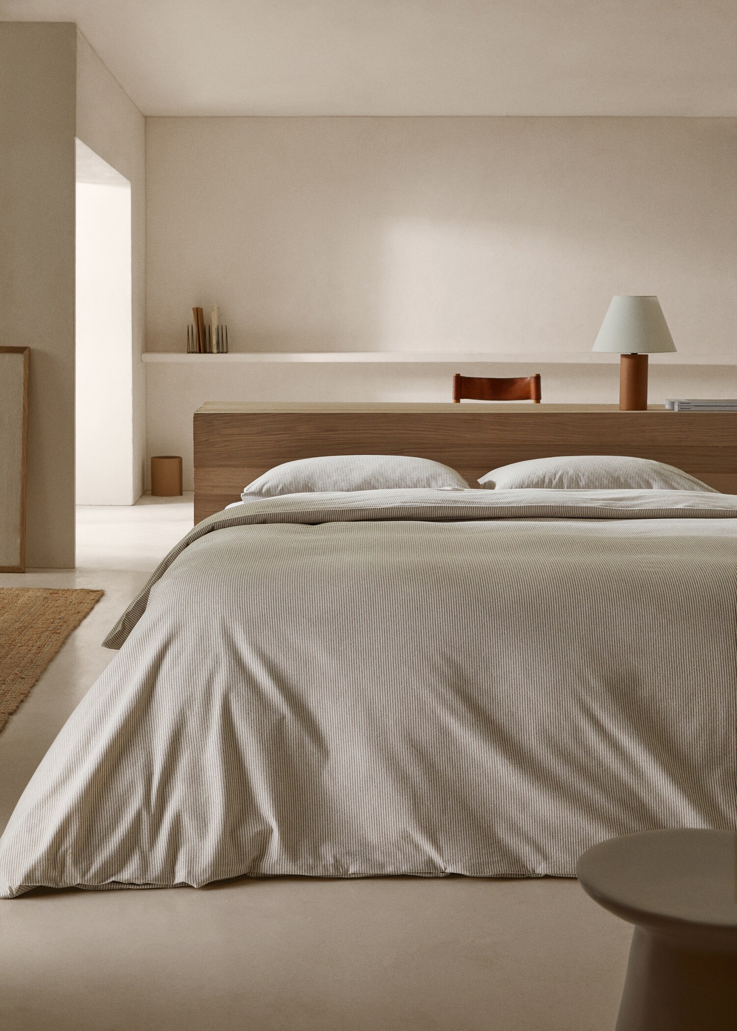 Bettbezug mit Streifenmuster für 180/200 cm Bett - Allgemeine Ansicht