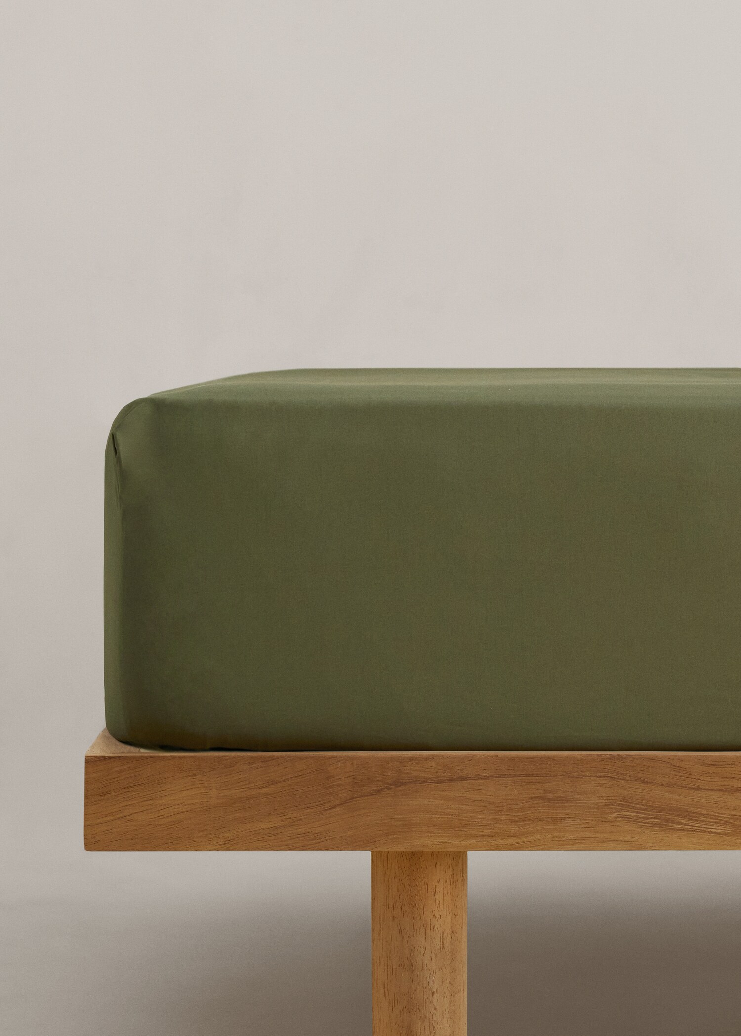 Percale cotton 180 thread fitted sheet 70x79x11.8 in - General plane
