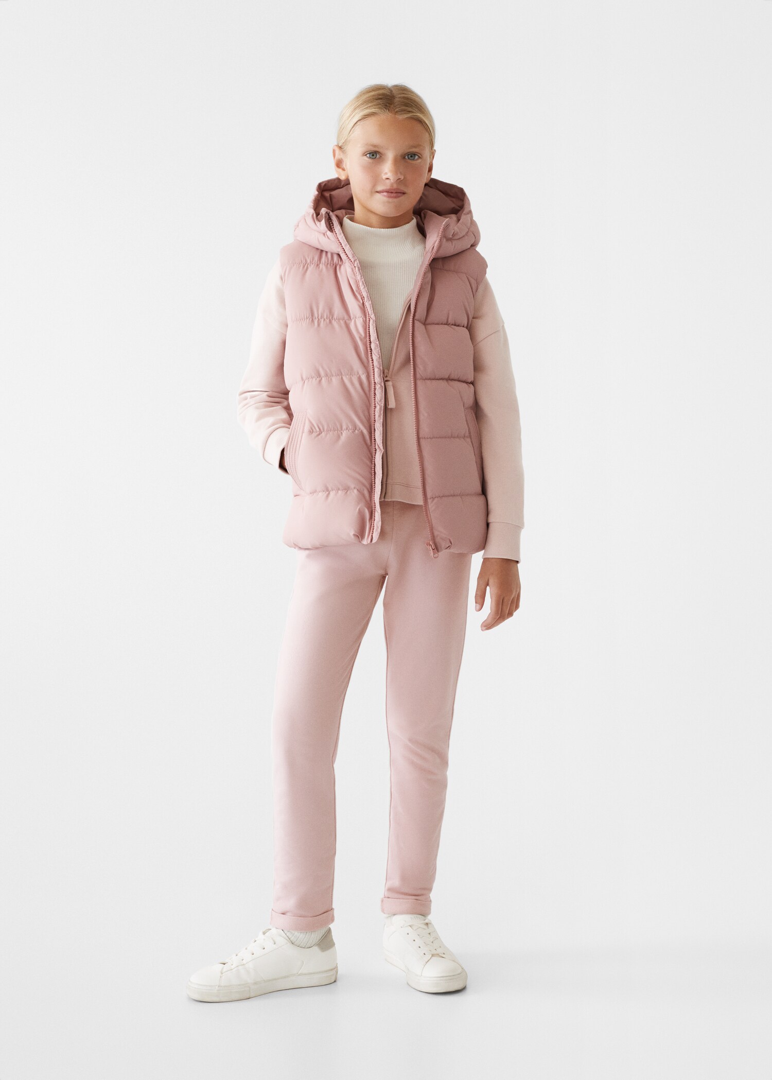 Padded fleece gilet - General plane