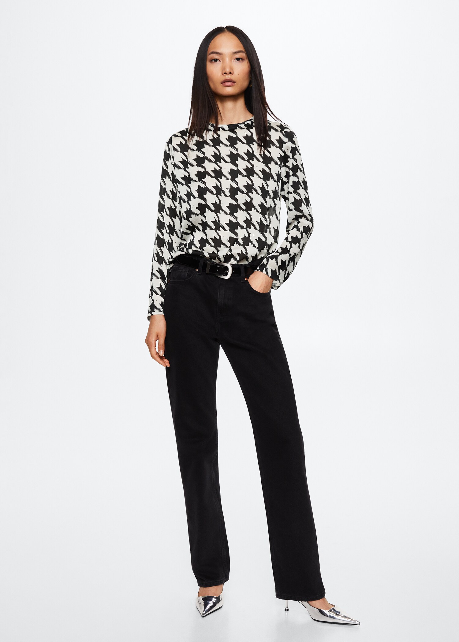 Blouse pied-de-poule - Plan général