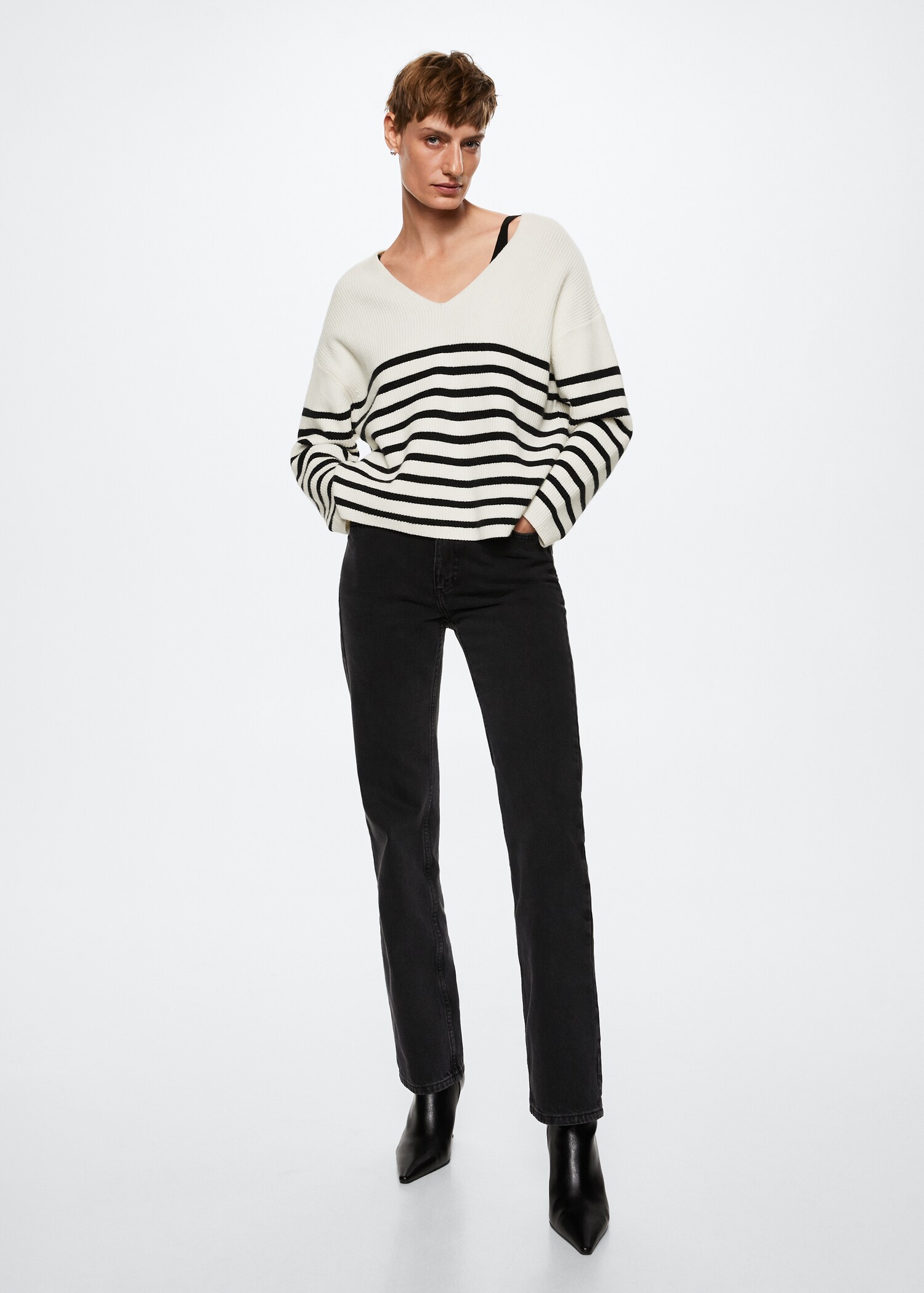 Jersey rayas oversize - Plano general