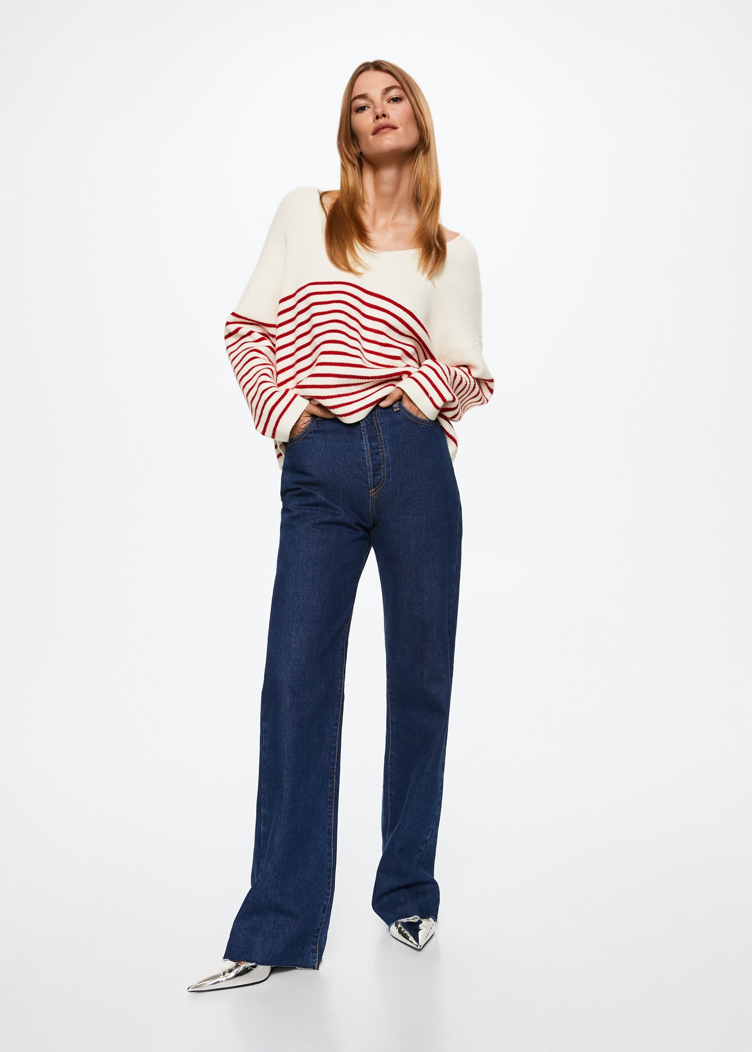 Jersey rayas oversize - Plano general