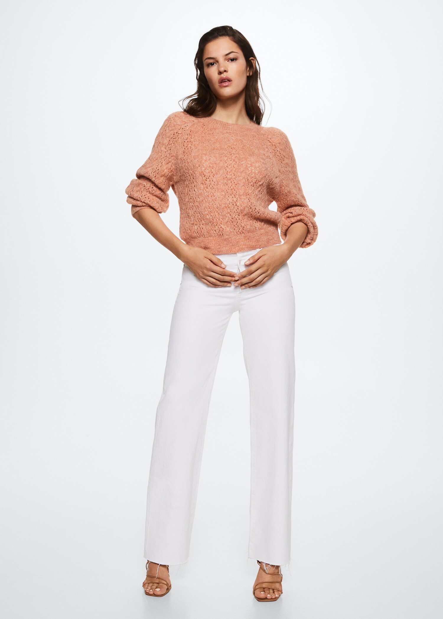 Openwork knit sweater - General plane