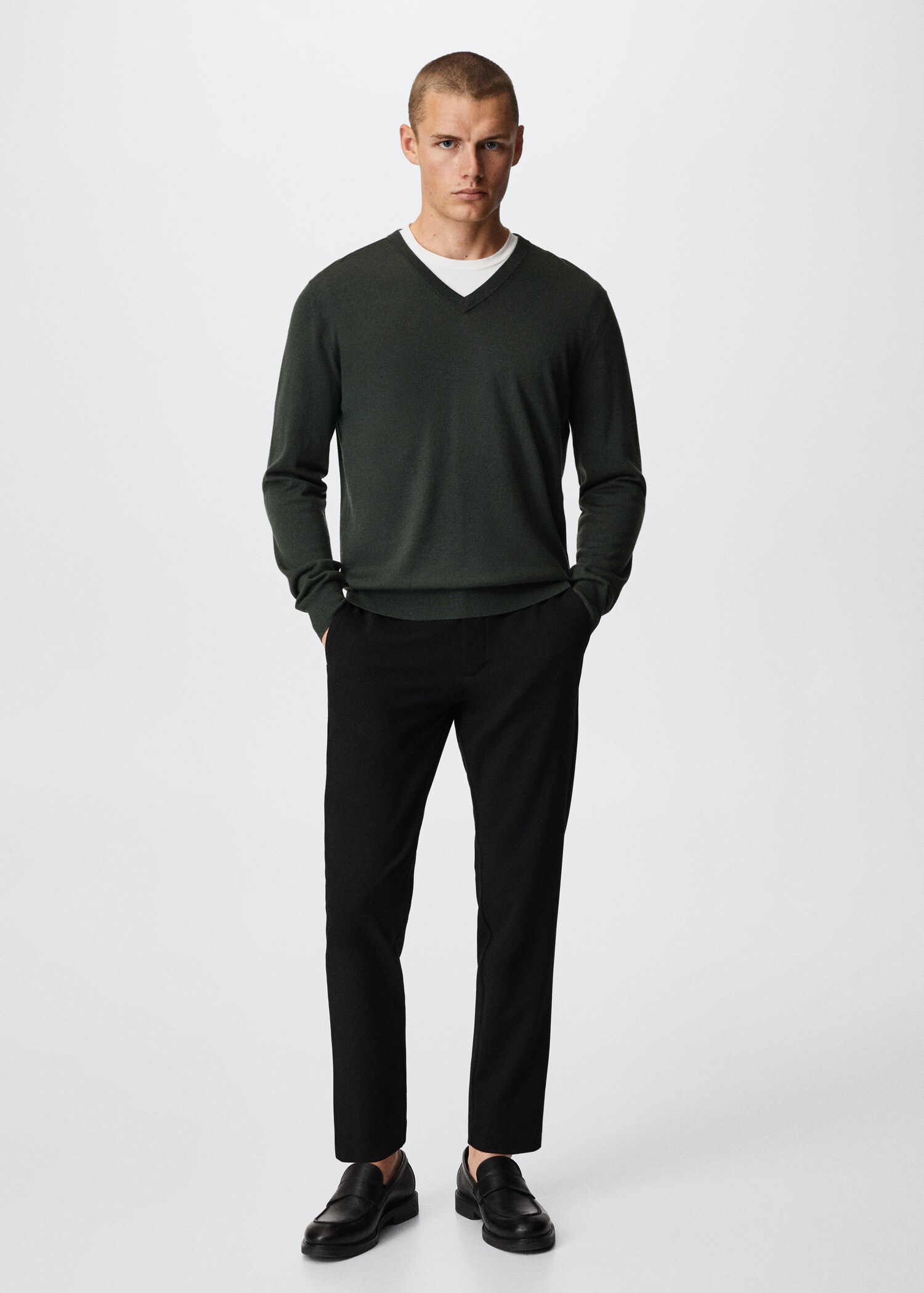 Merino wool washable sweater - General plane