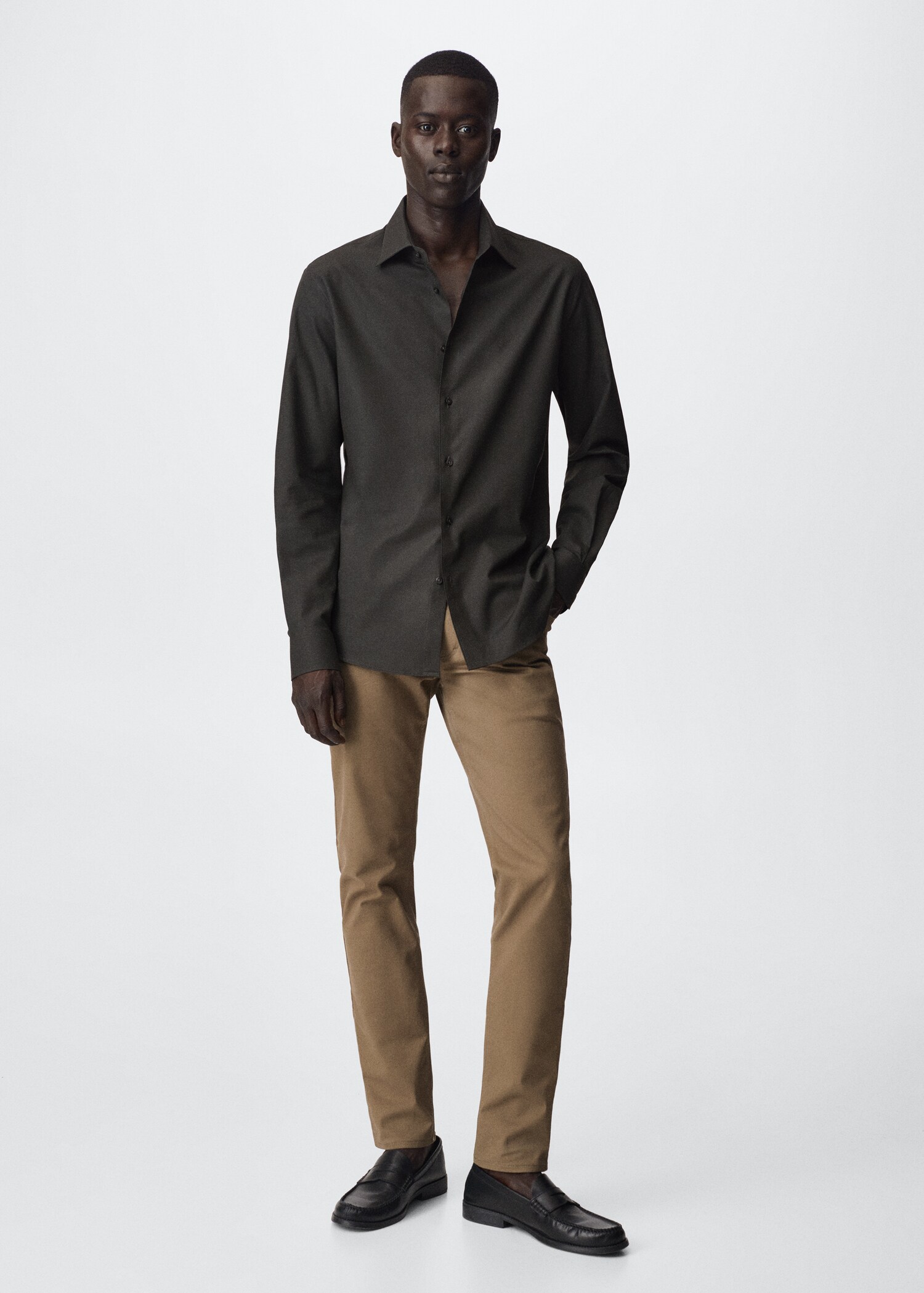 Slim fit cotton shirt - General plane
