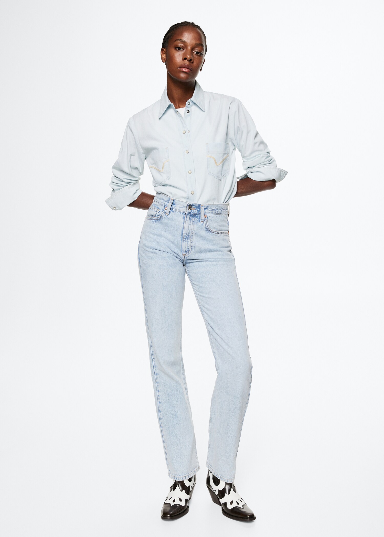 Camisa denim algodón - Plano general