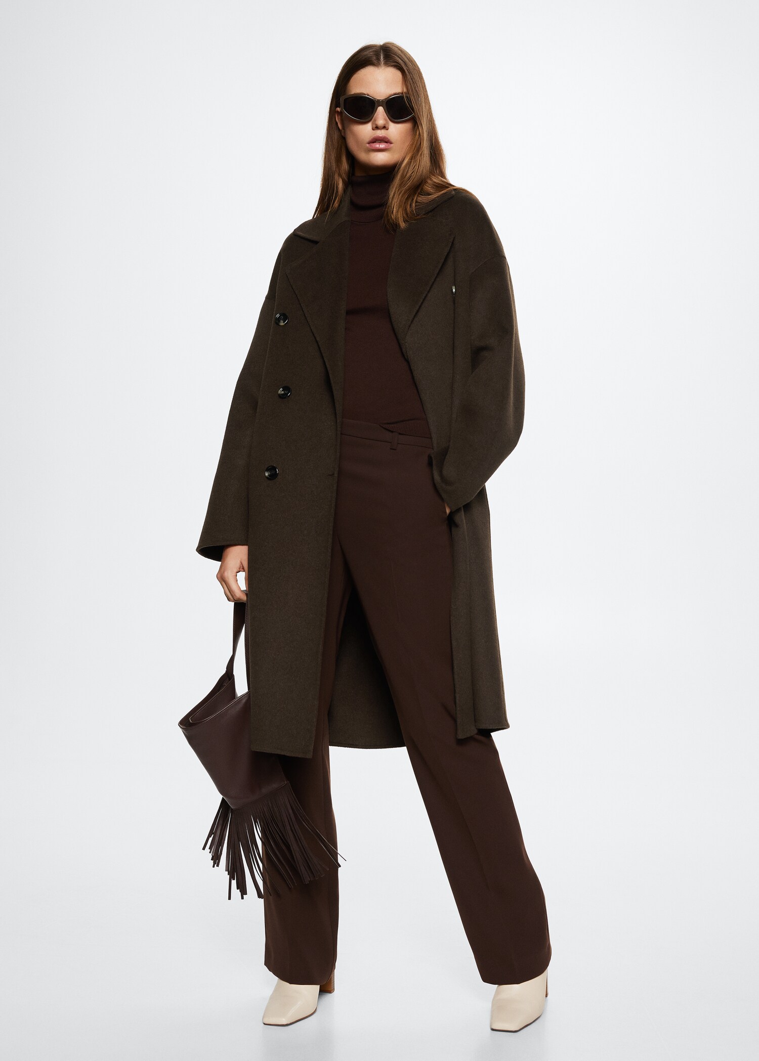 Handmade oversized wool coat - General plane