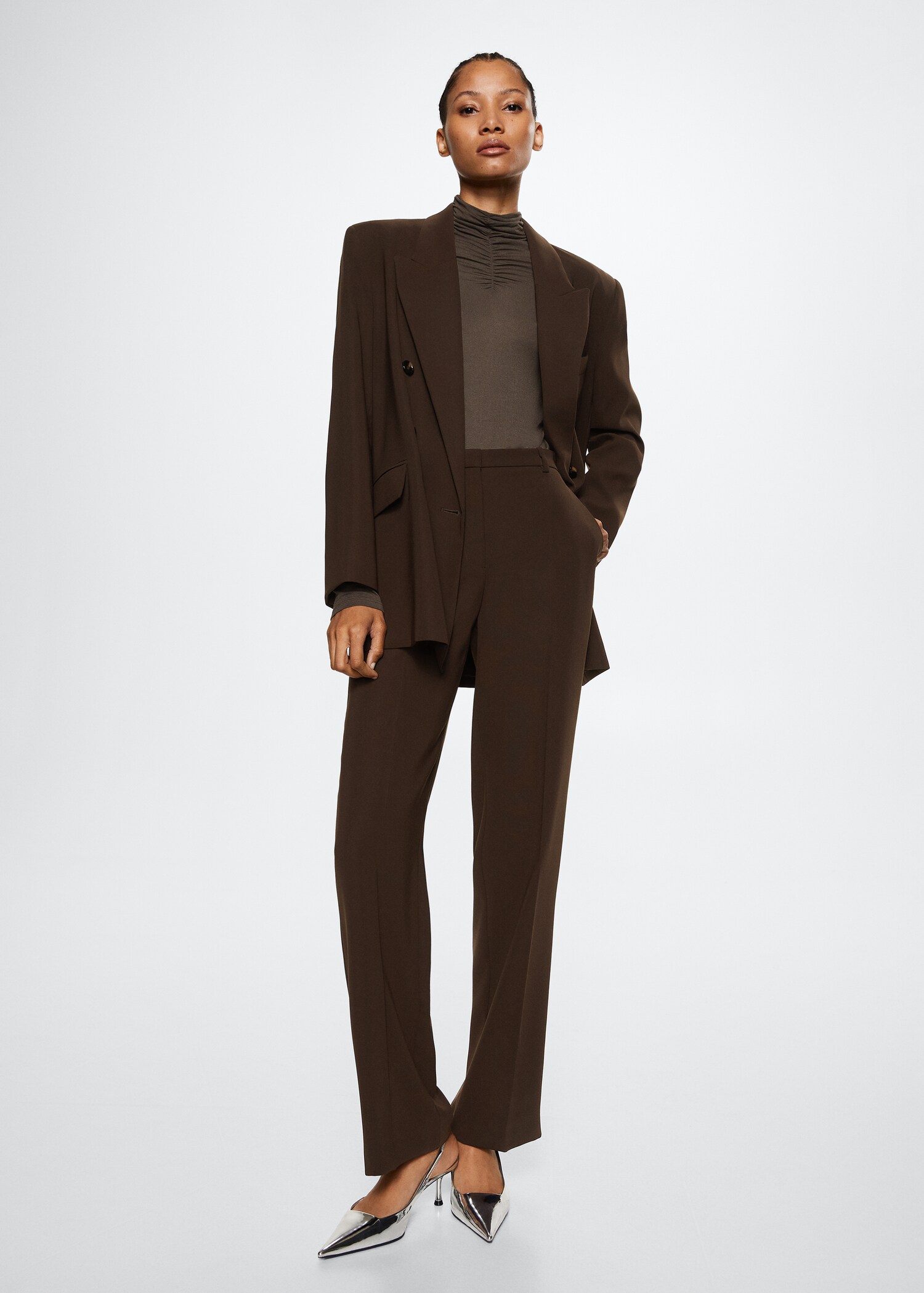 Straight suit trousers - General plane