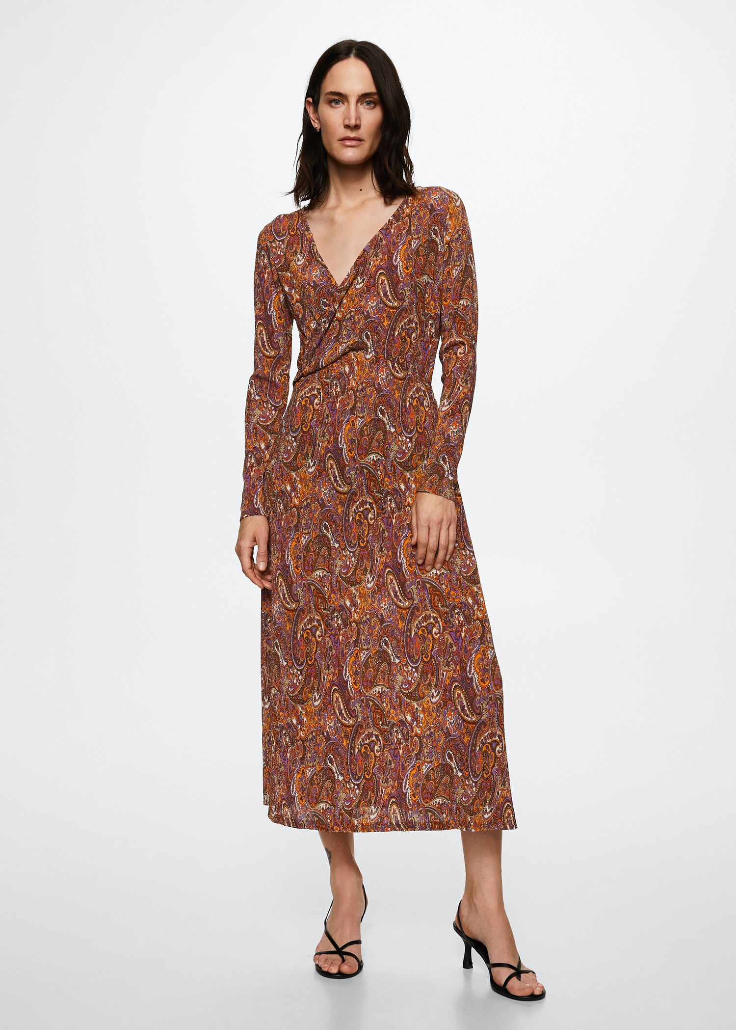 Printed textured dress - General plane
