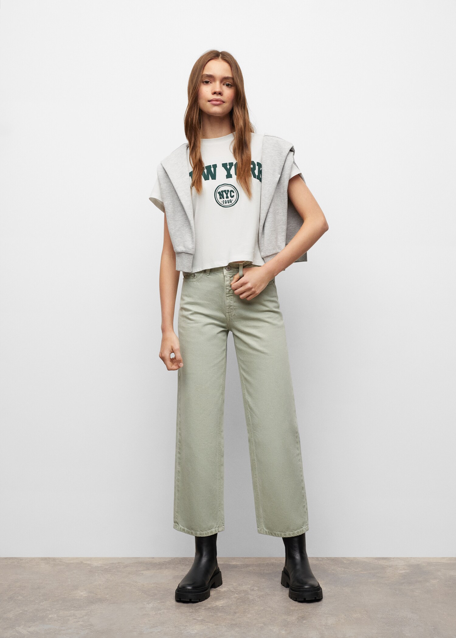 Printed message T-shirt - General plane