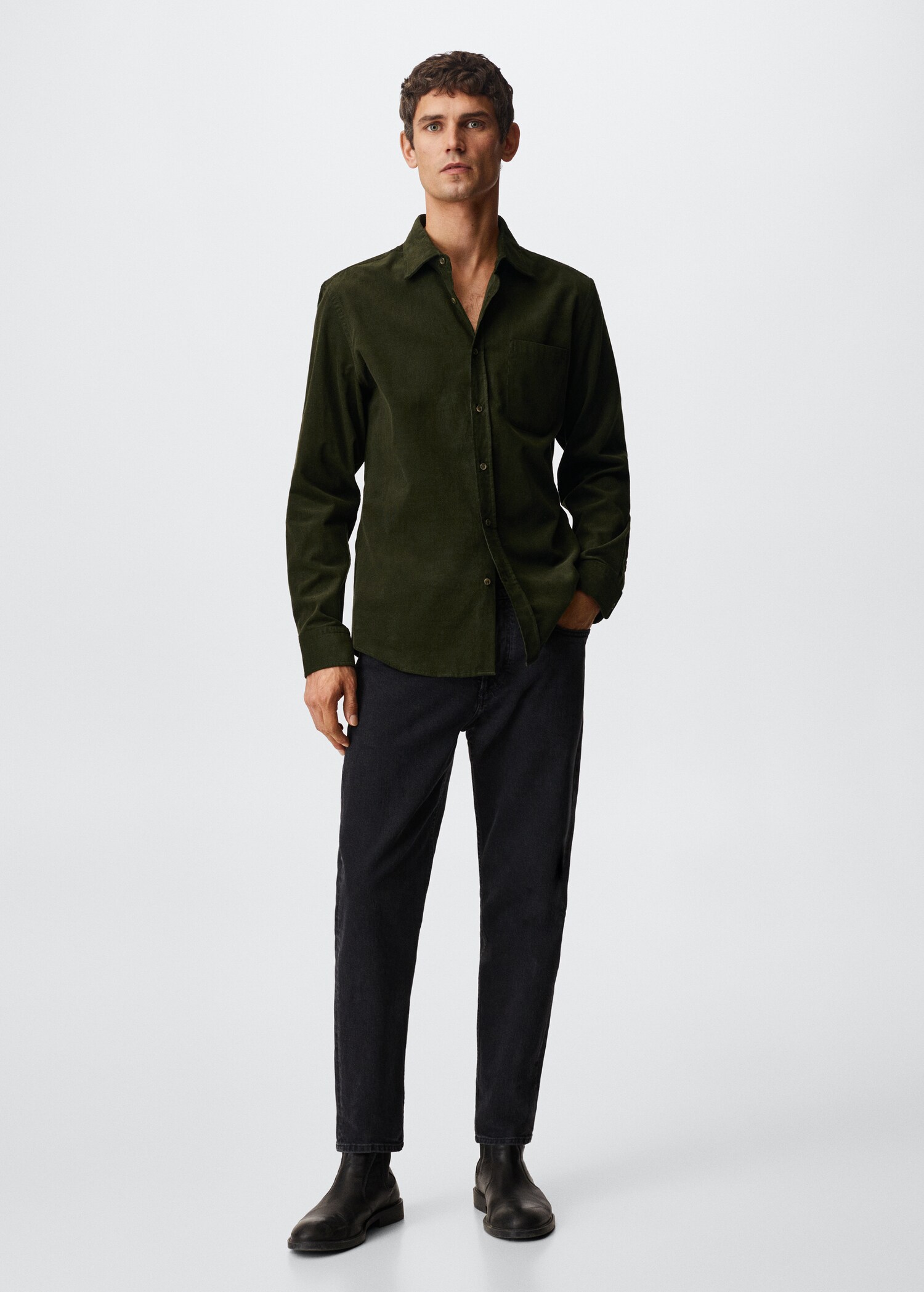 Camisa regular fit micropana - Plano general