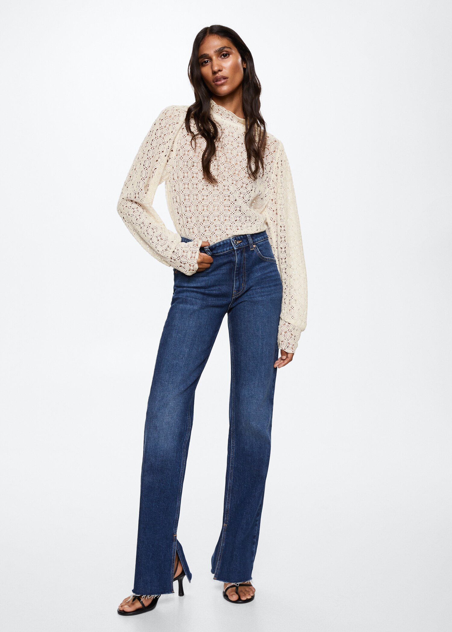 Guipure cotton blouse - General plane