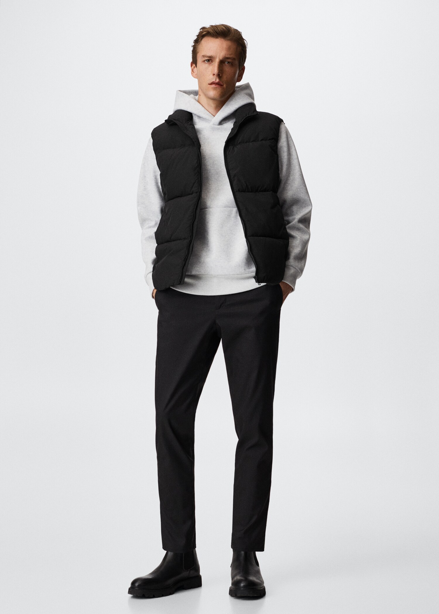 Water-repellent quilted vest - General plane