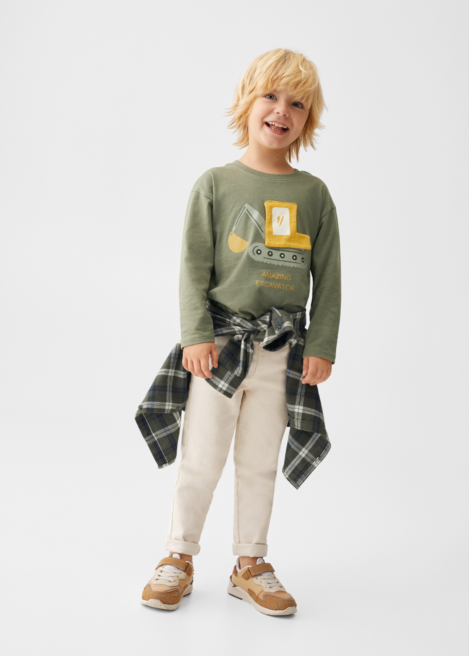 Printed long sleeve t-shirt - General plane