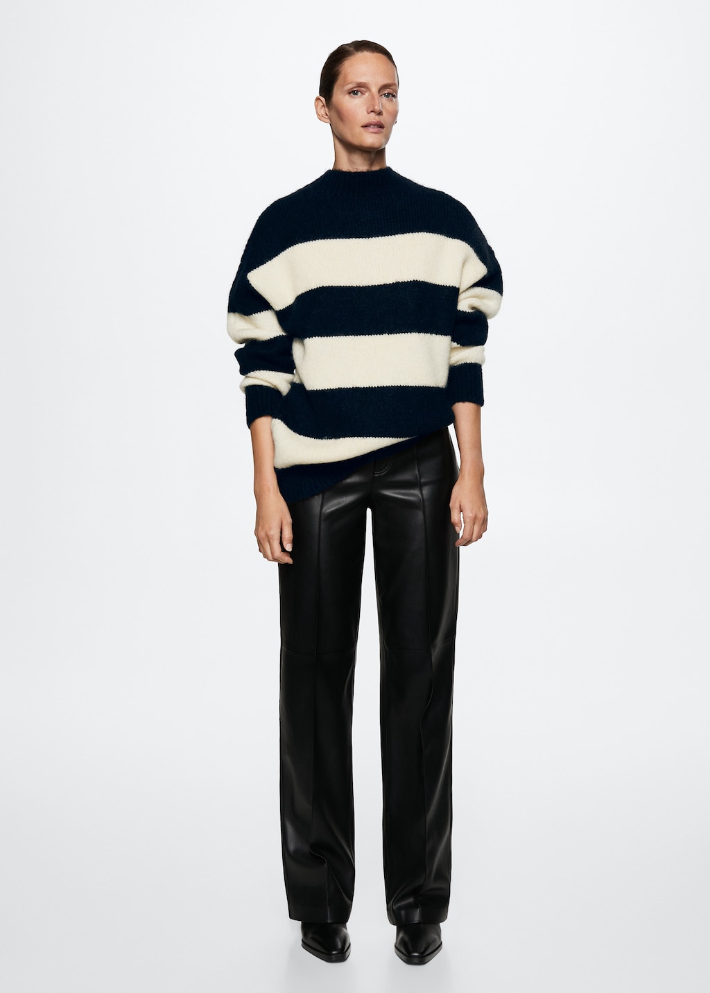 Mango stripe detail jumper best sale