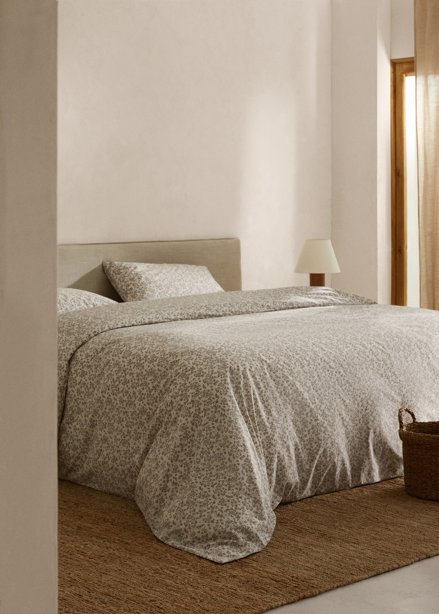 Bettbezug mit Mini-Blümchenmuster für 180/200 cm Bett - Allgemeine Ansicht