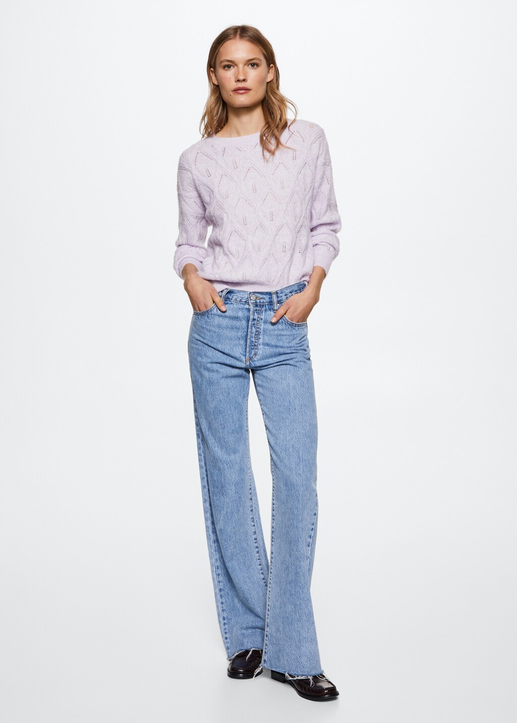 Open knit sweater Women MANGO Kosovo
