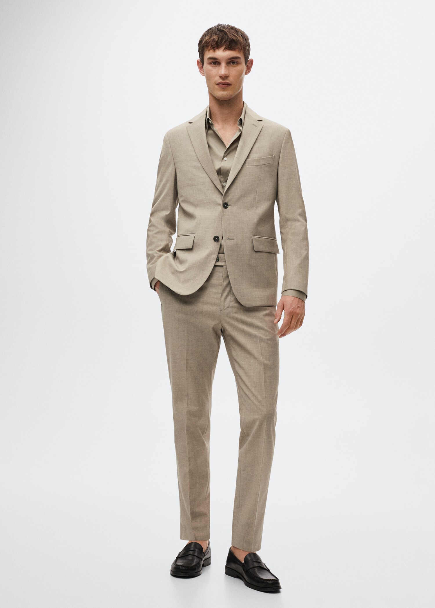 Chemise costume super slim fit - Plan général